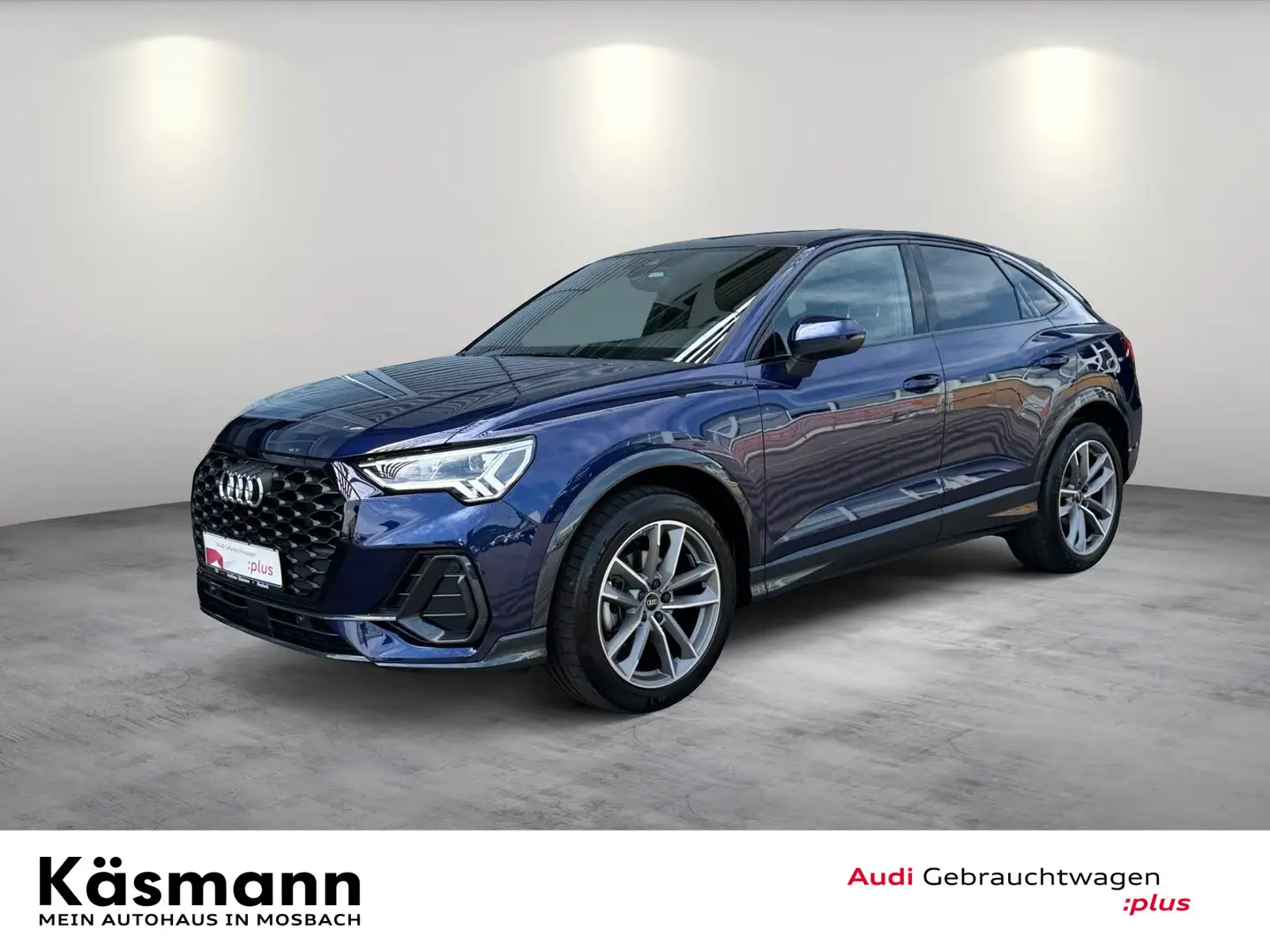 Audi Q3 35TDI AHK LED NAV KAM SHZ Blauw - 2