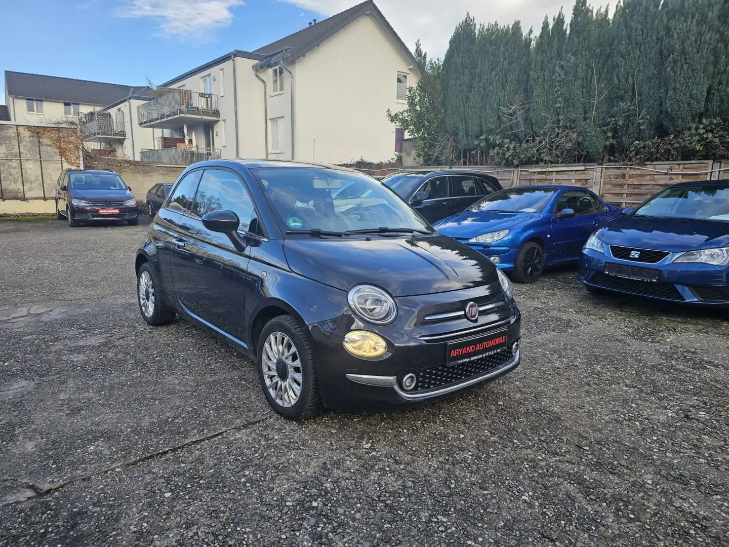 Fiat 500 *Klima*Panorama*Euro 6*II Hand Schwarz - 2