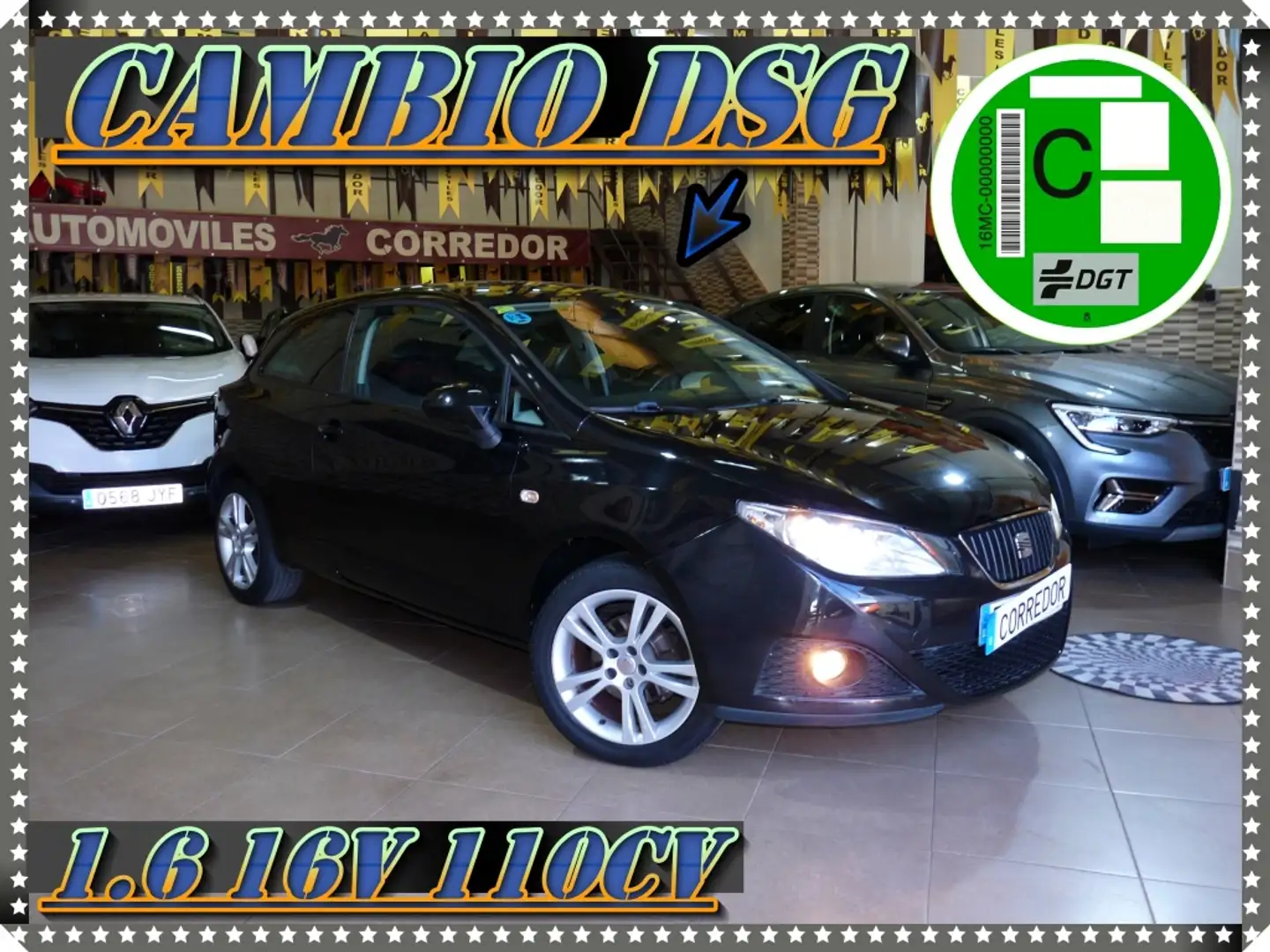 SEAT Ibiza SC 1.6 Style DSG Schwarz - 2