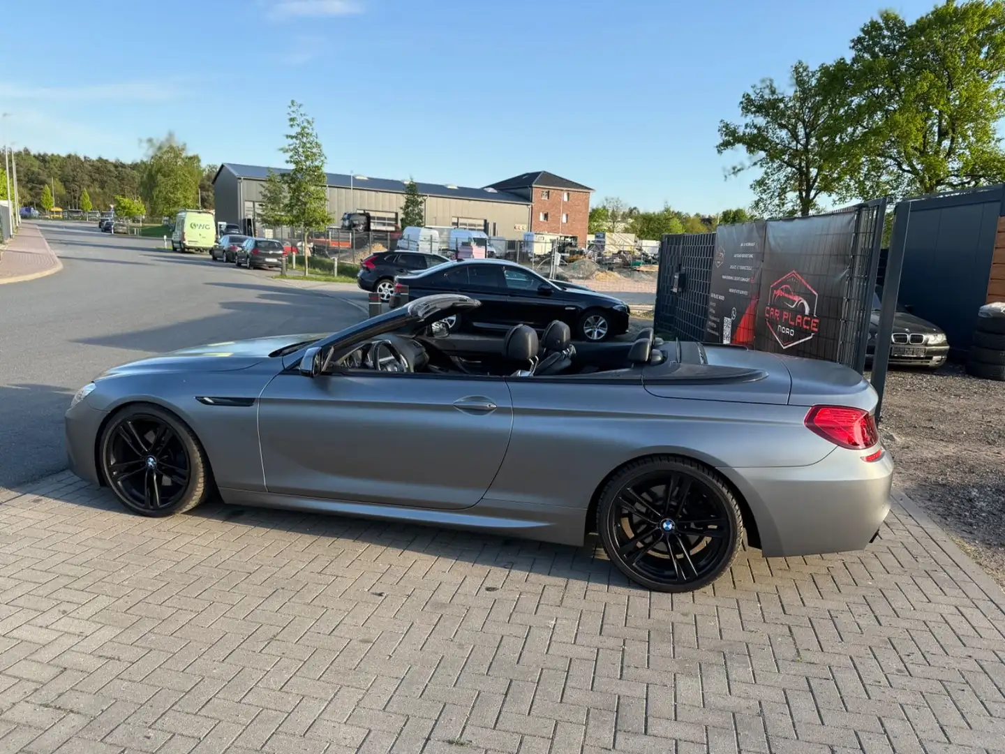 BMW 640 Baureihe 6 Cabrio 640 d M-PAKET/VOLLLEDER Gri - 2