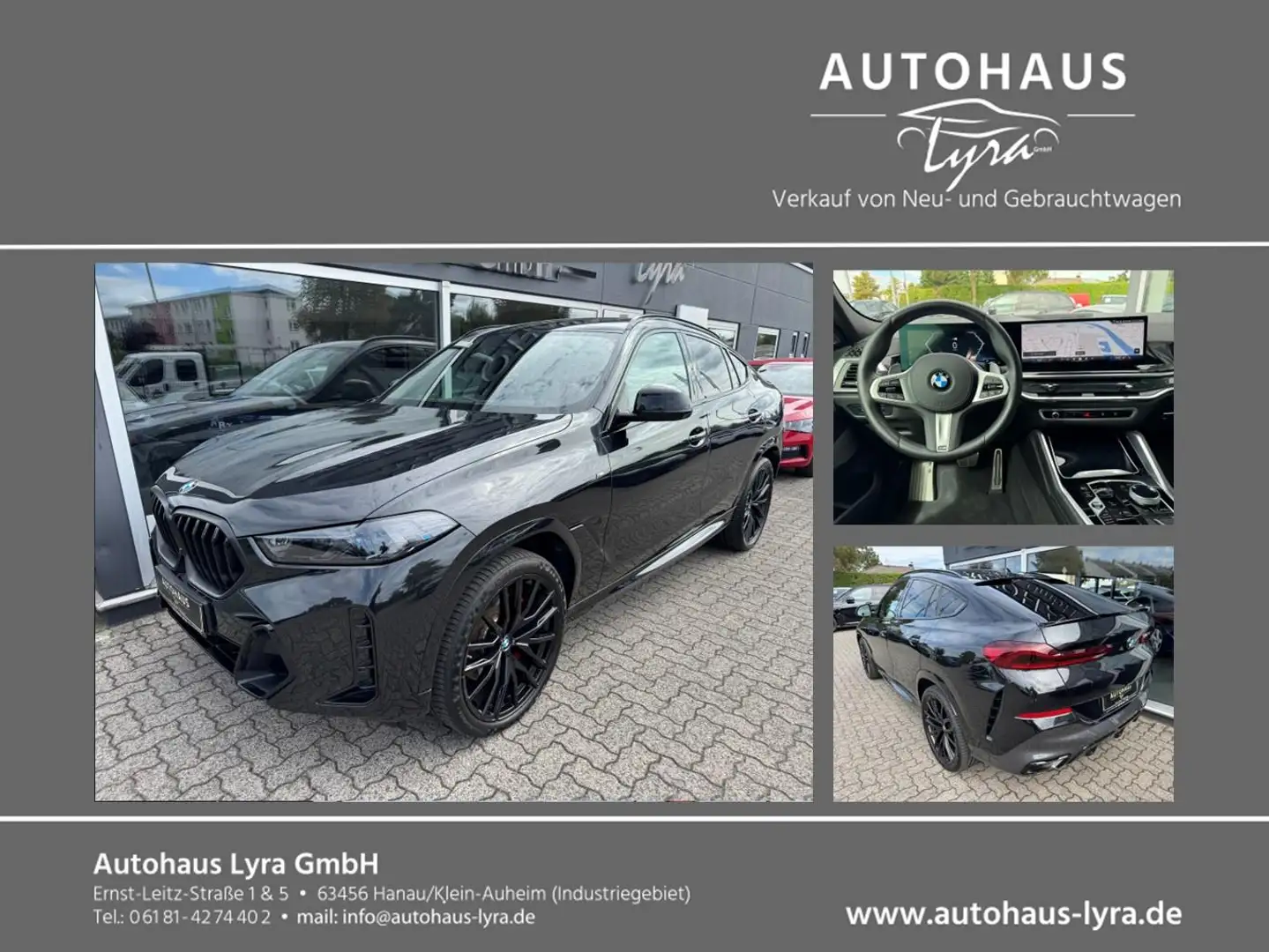 BMW X6 40 d xDrive M Sport Pro*LED*PANO*H&K*360°KAM* Schwarz - 1