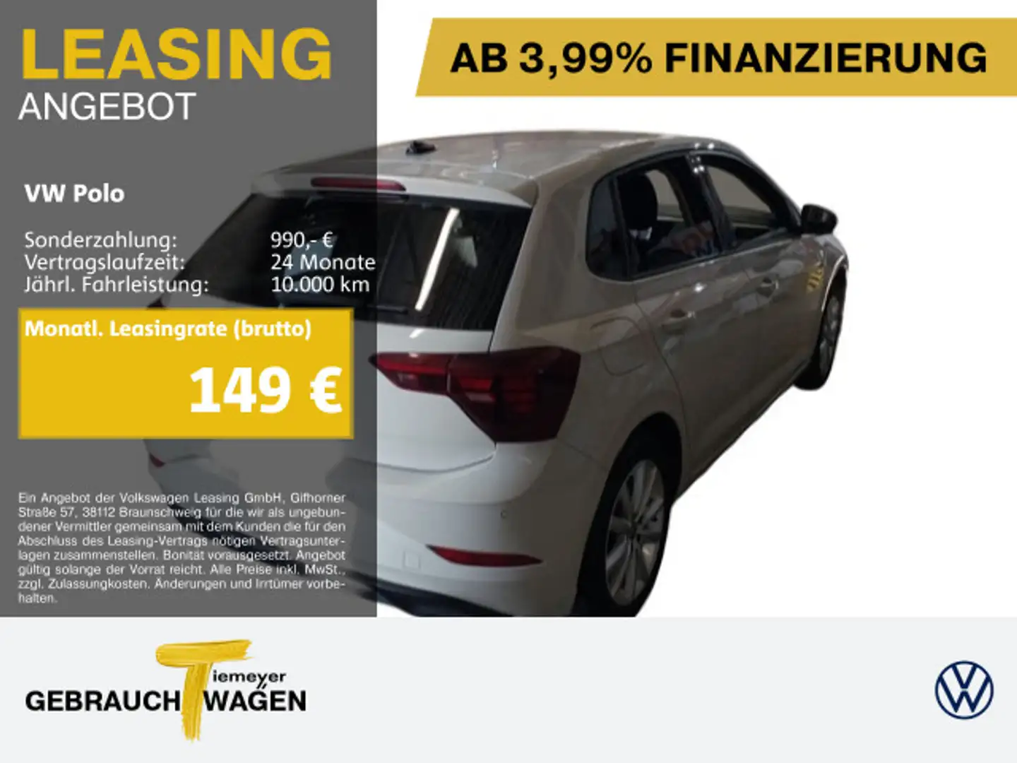 Volkswagen Polo 1.0 TSI MOVE NAVI SITZH LED VIRTUAL Grau - 1