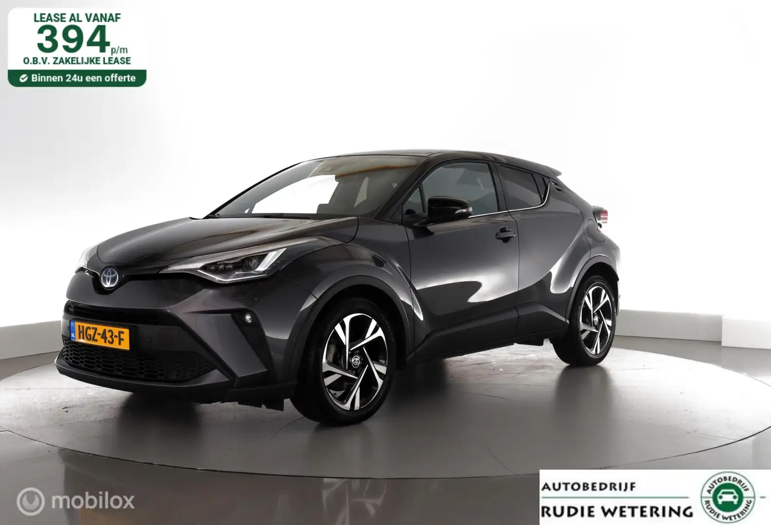 Toyota C-HR 1.8 Hybrid Dynamic leer|led|nav|dab|cam|ecc|acc|lm Gris - 1