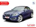 BMW 220 220i Luxury Line Navi Totwinkel Leder Keyless-Go Blauw - thumbnail 1