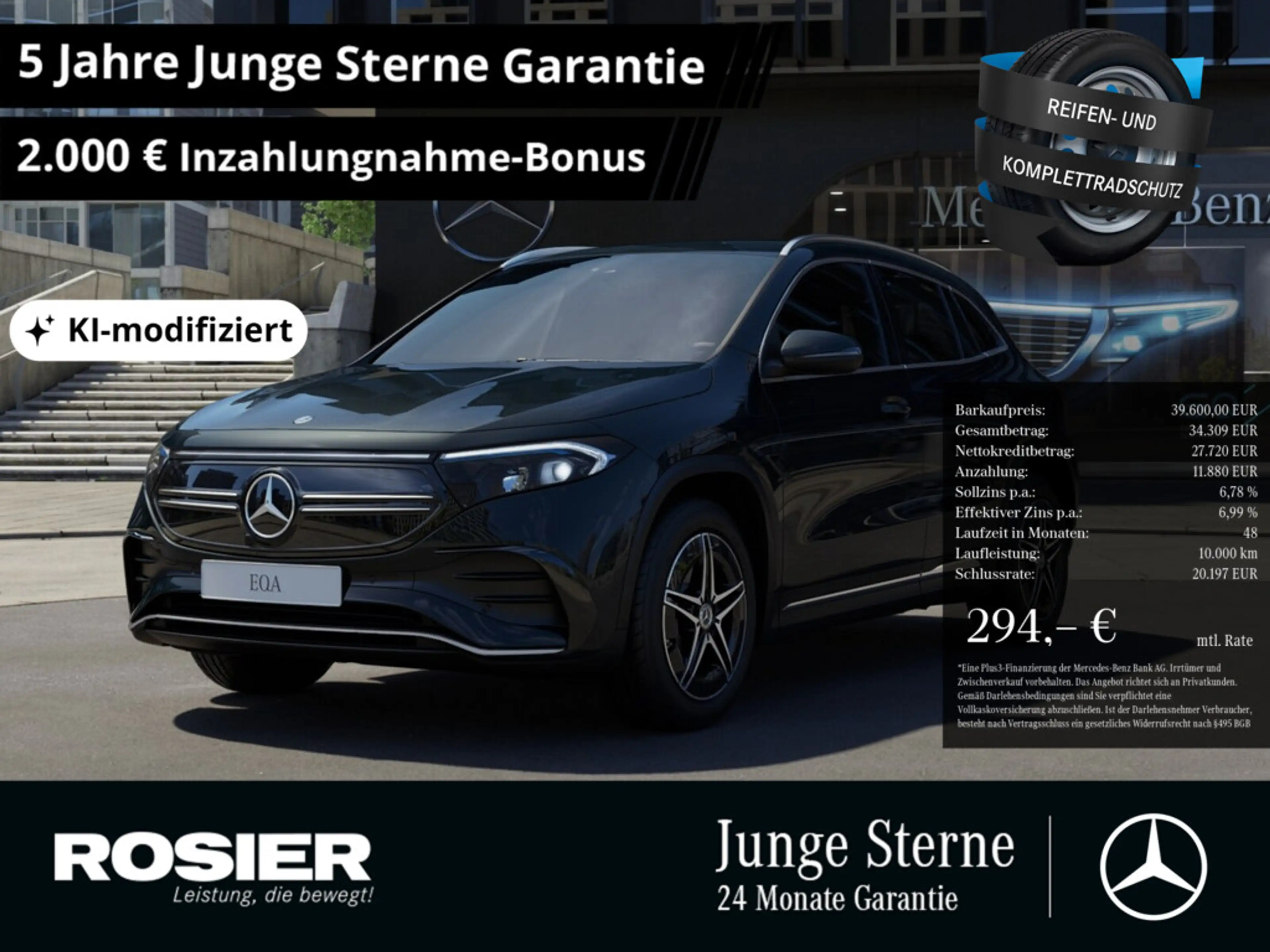 Mercedes-Benz EQA 300 4M AMG Sport Advanced LED NAVI KAMERA