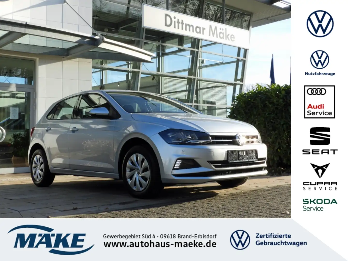 Volkswagen Polo Life 1.0 TSI ACC LED PDC NAV ALU WR Silber - 1