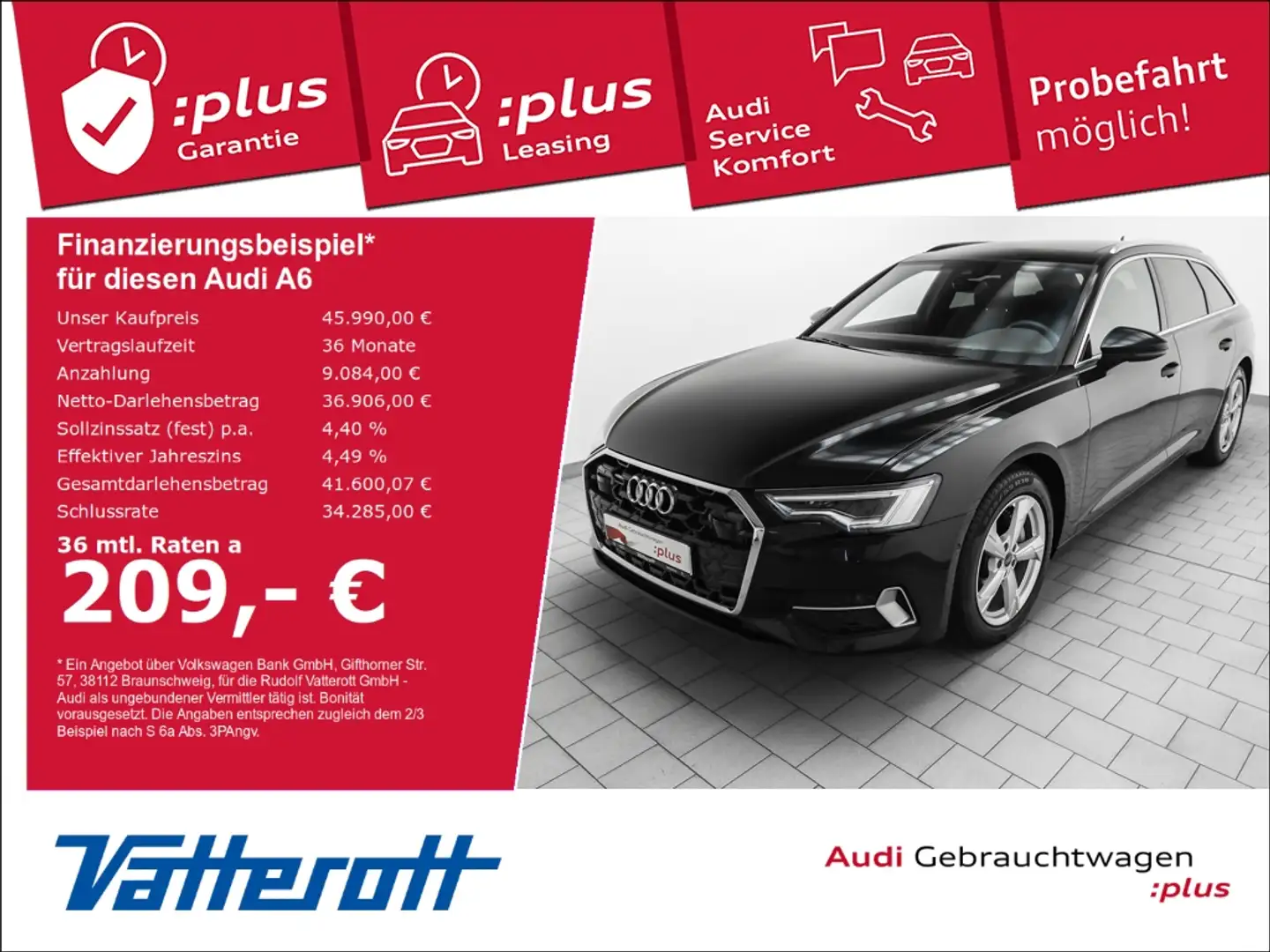 Audi A6 Avant 40 TDI quattro Sport AHK Pano Matrix Memory Schwarz - 1