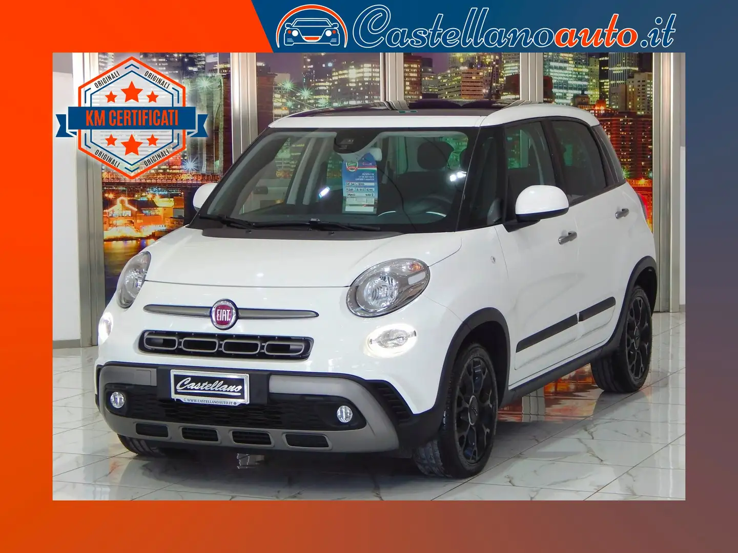 Fiat 500L Cross 1.6 mjt 120cv TETTO-NAVI-PELLE-PARK Blanco - 1