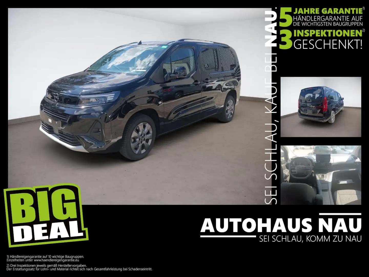 Opel Combo Life 1.5 D GS XL Inspektionspaket Big Deal! Zwart - 1