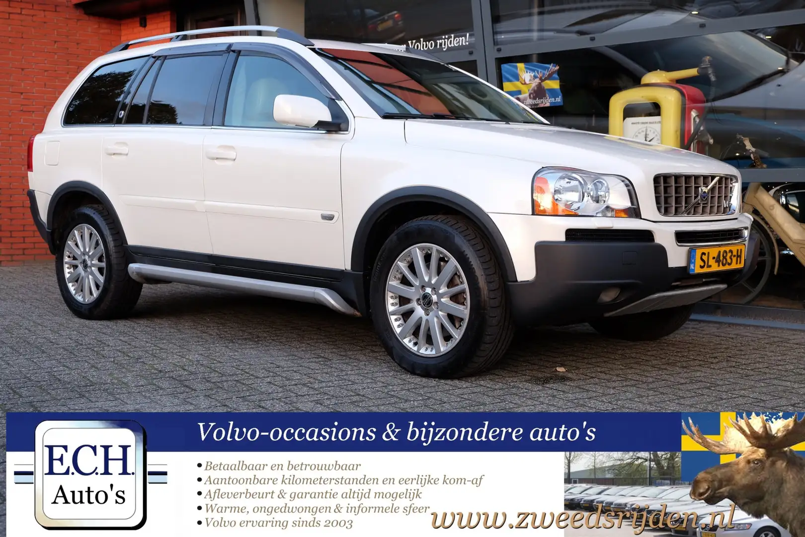 Volvo XC90 4.4 V8 Executive Automaat, Schuifdak, 2xDVD, ALLE Wit - 1