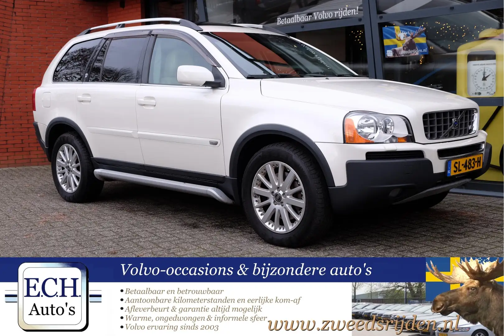 Volvo XC90 4.4 V8 315 pk Executive Automaat, Schuifdak, 2xDVD Wit - 1
