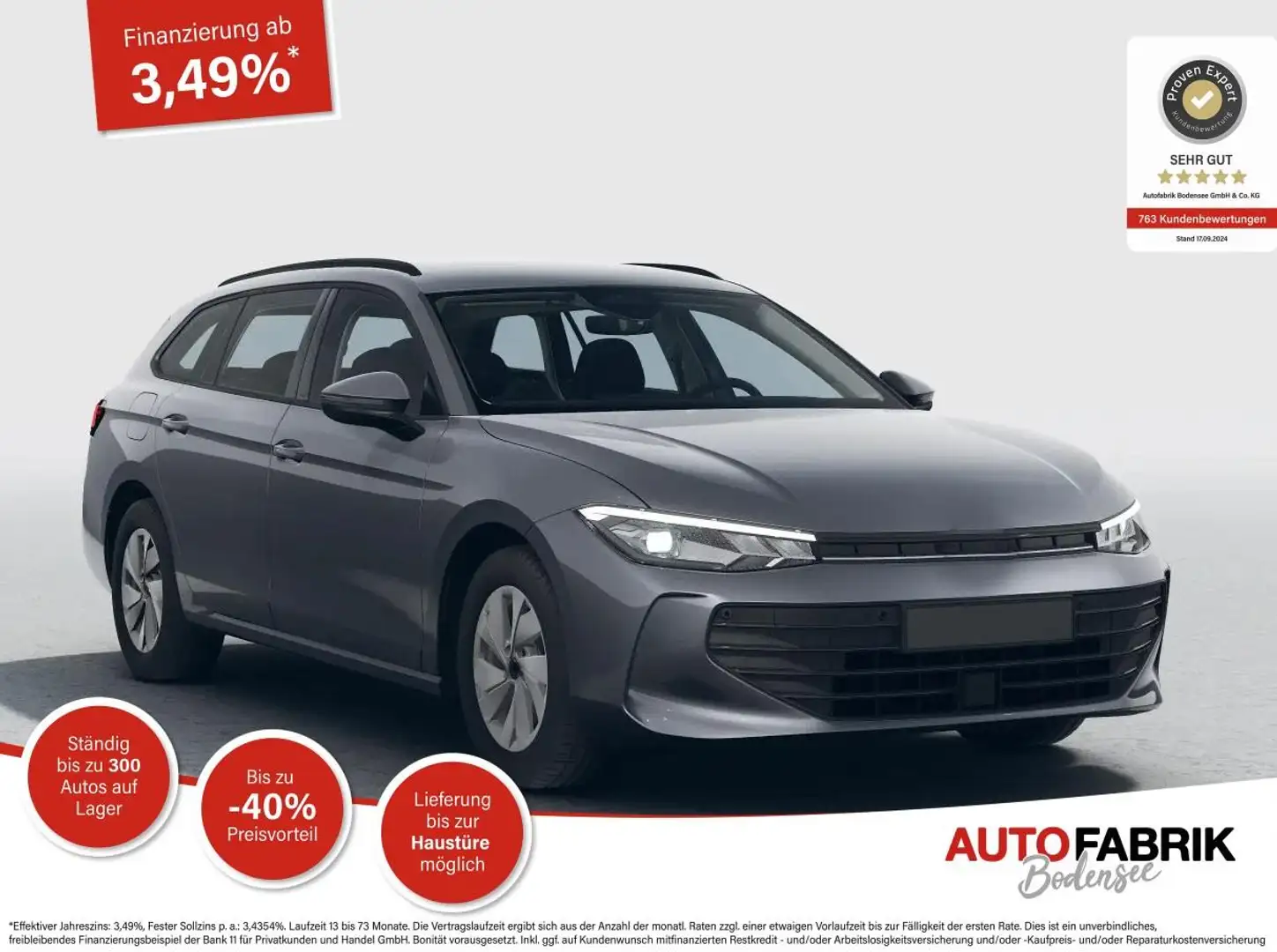 Volkswagen Passat Variant 1.5 eTSI DSG AHK*Android Auto*SHZ*Kamera*5J Garant Gris - 1