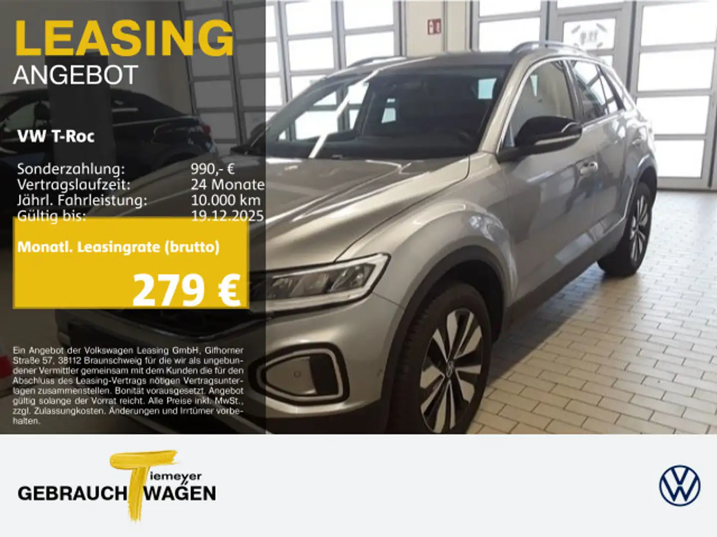 Volkswagen T-Roc 2.0 TDI DSG GOAL LM17 NAVI ASSIST APP-CON Plateado - 1