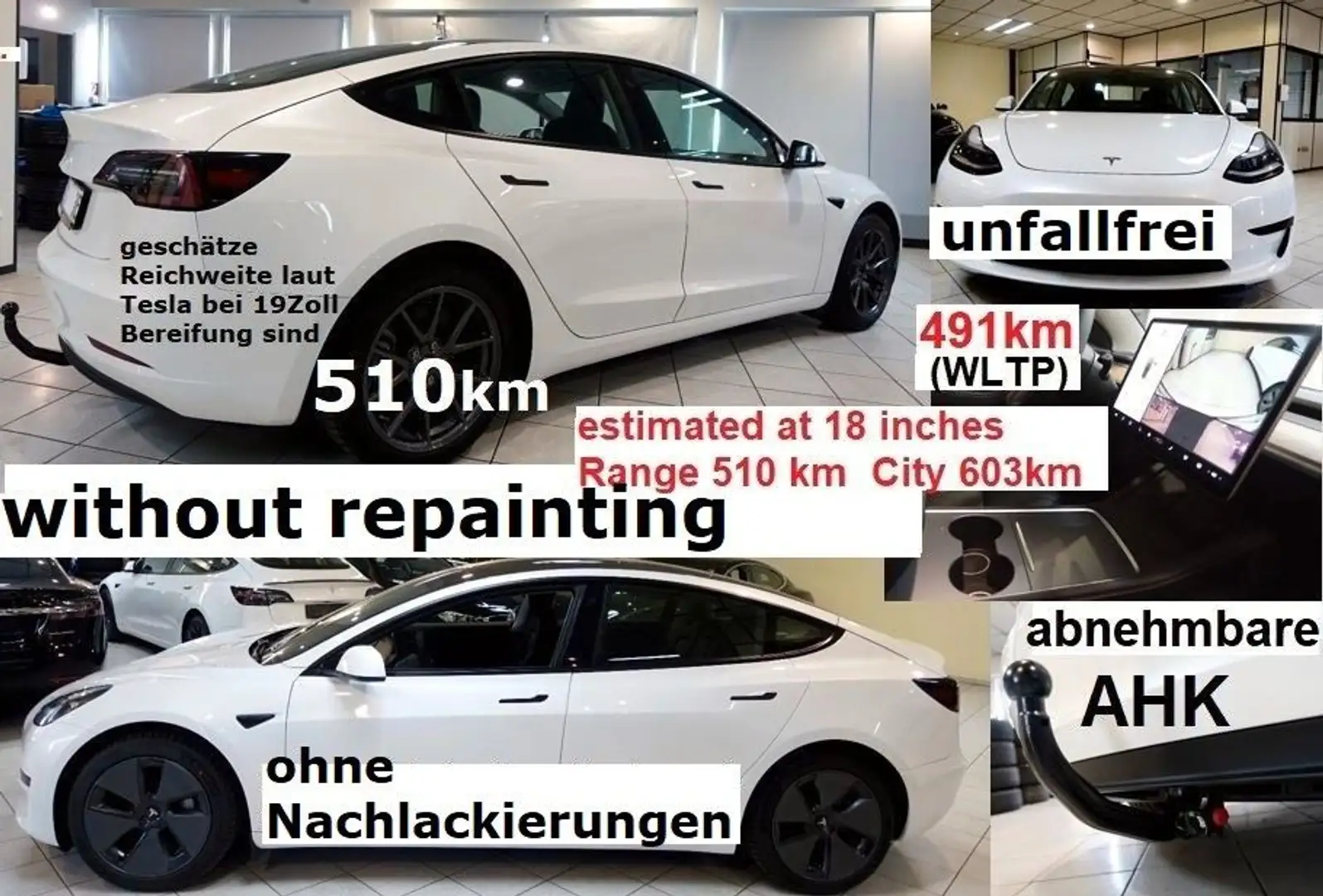 Tesla Model 3 +AHK fast neu  Kaufen auch Tesas an Blanco - 1
