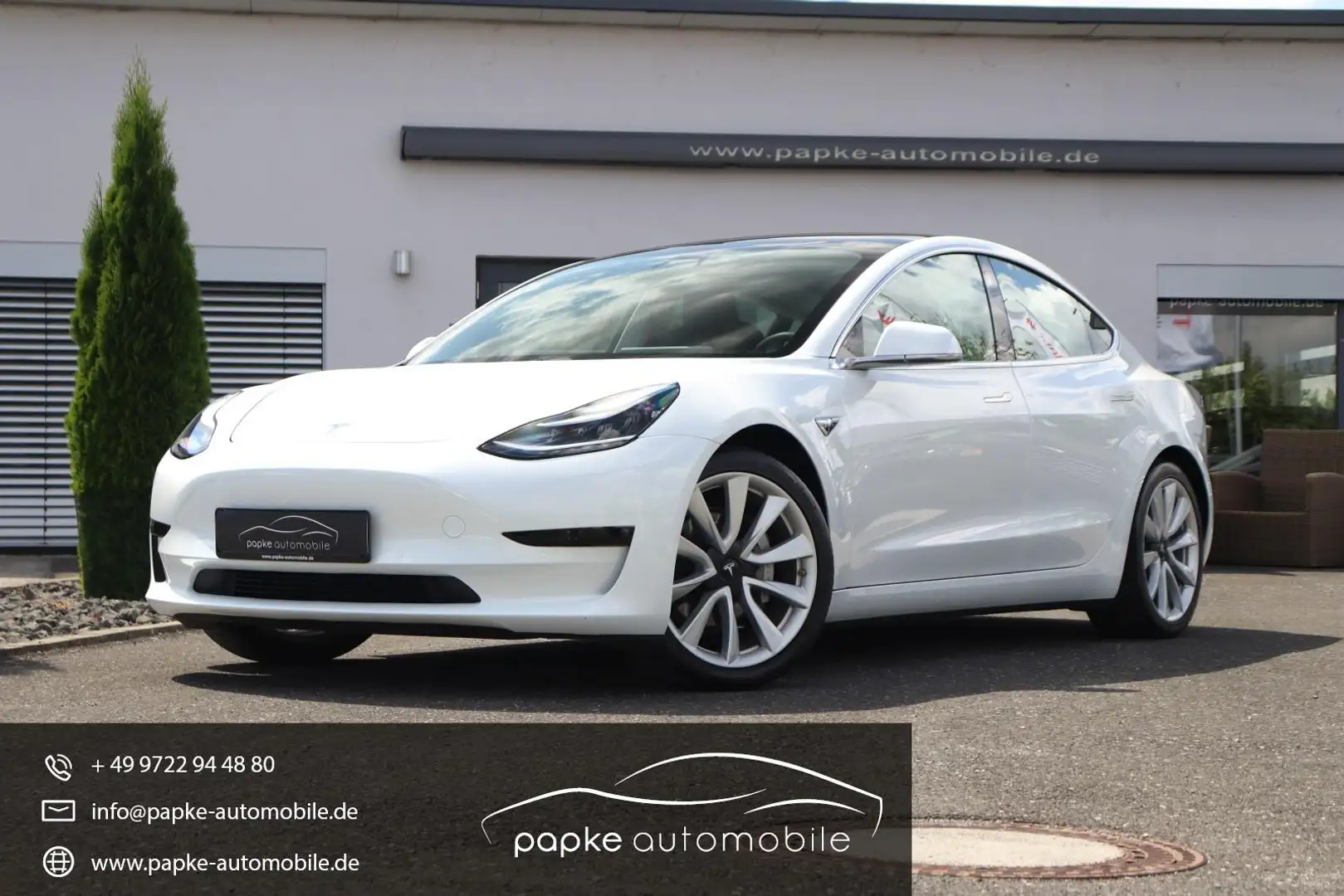 Tesla Model 3 SR Plus RWD ++19ZOLL+AHK+MWST+NAVI+LED++ Weiß - 1