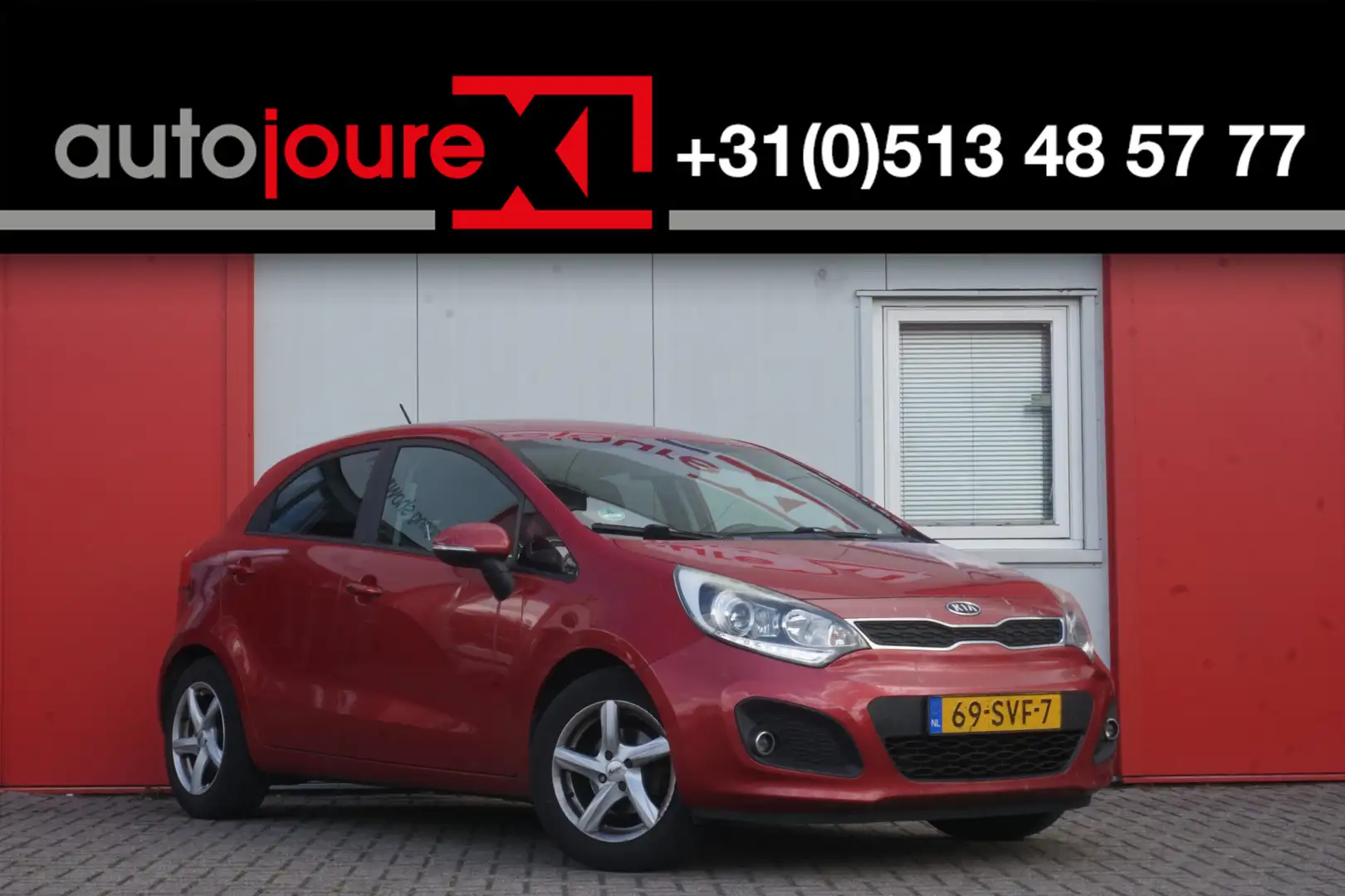 Kia Rio 1.2 CVVT Super Pack | Origineel NL | PDC | Airco | Rouge - 1