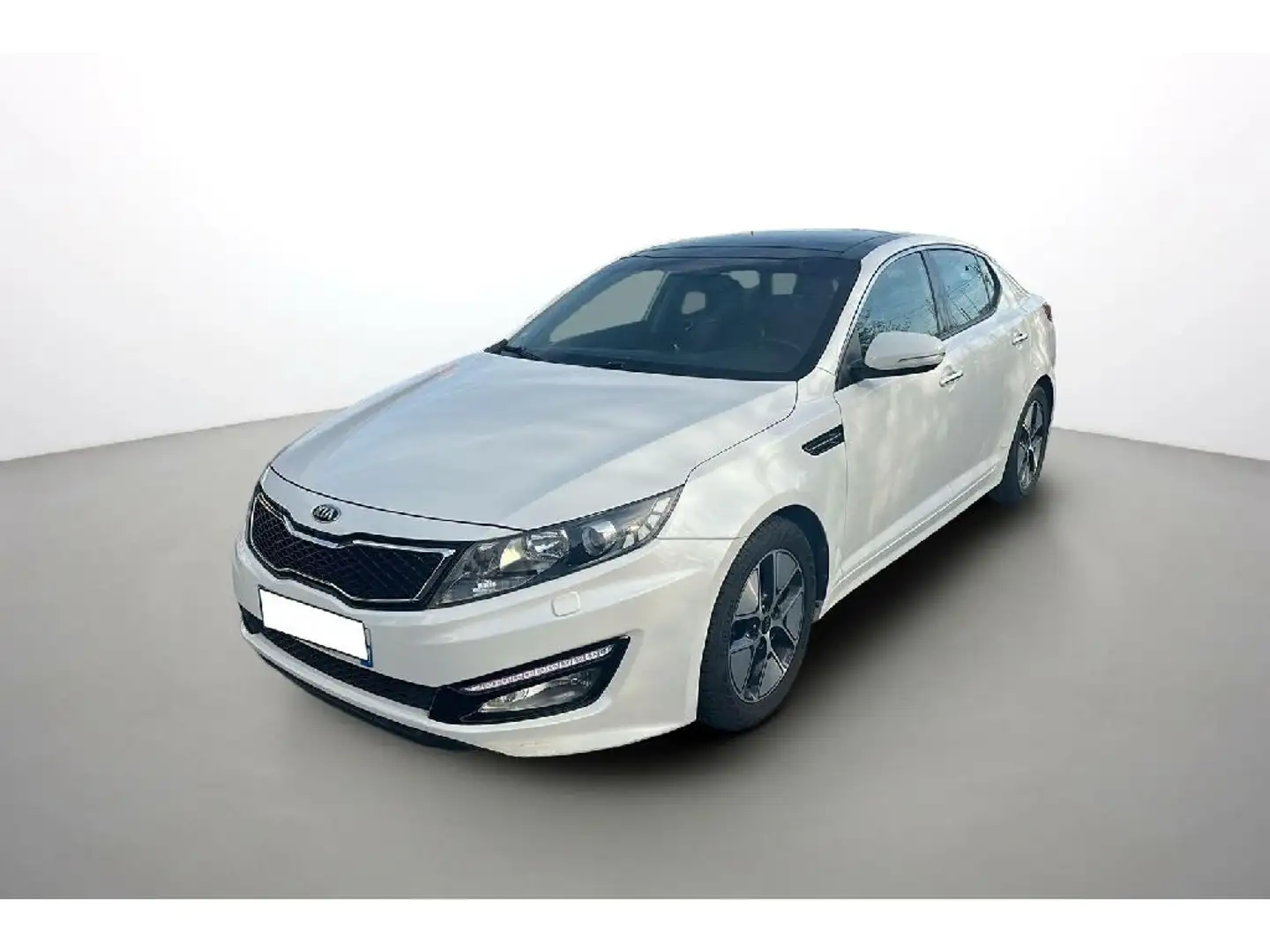 Kia Optima 2.0 Hybrid A Weiß - 1