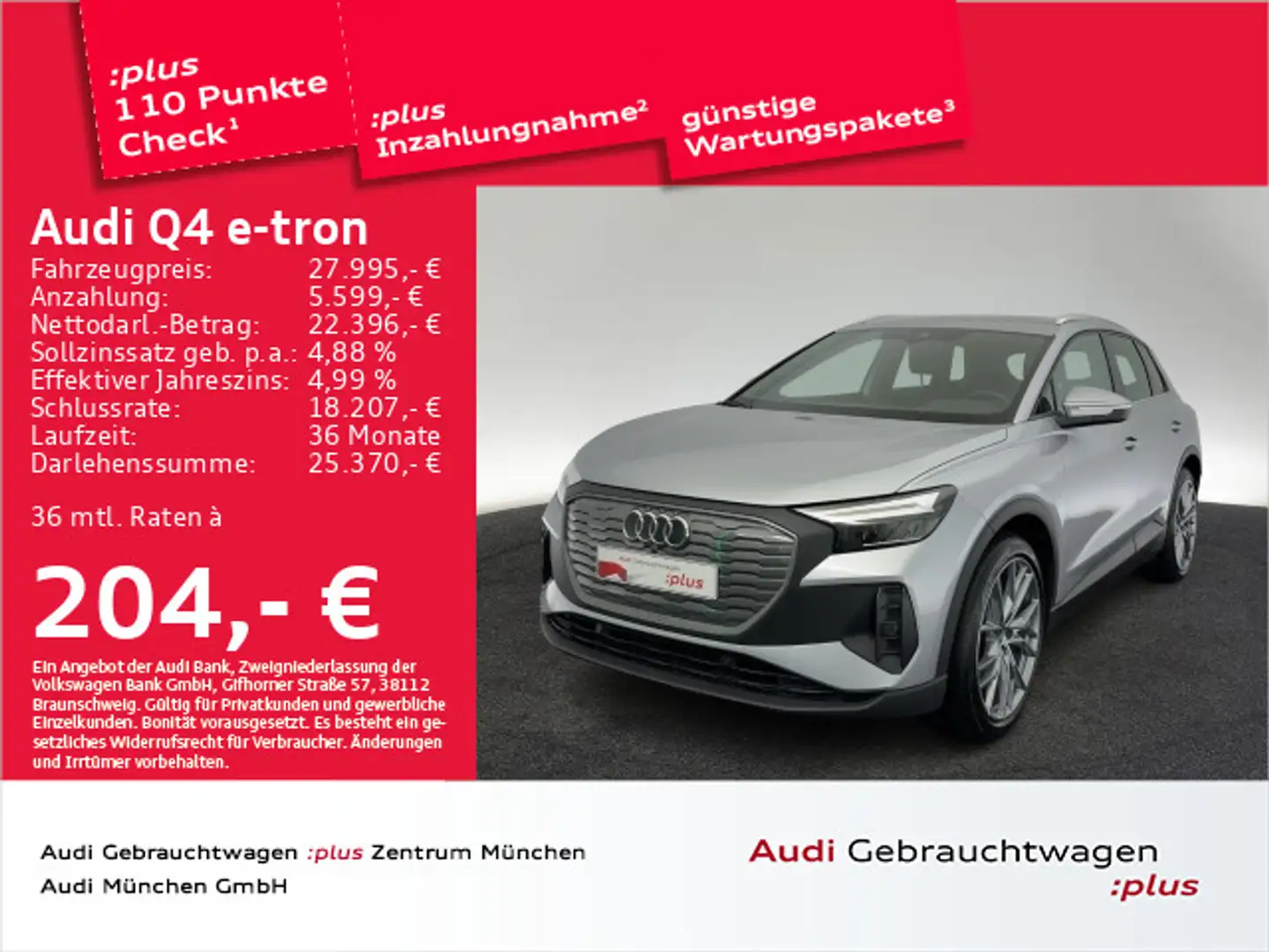 Audi Q4 e-tron 35 Navi+/21"Zoll/Virtual Silber - 1