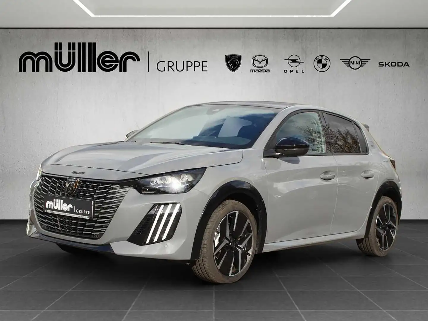 Peugeot 208 Hybrid 136 e-DSC6 GT Gris - 1