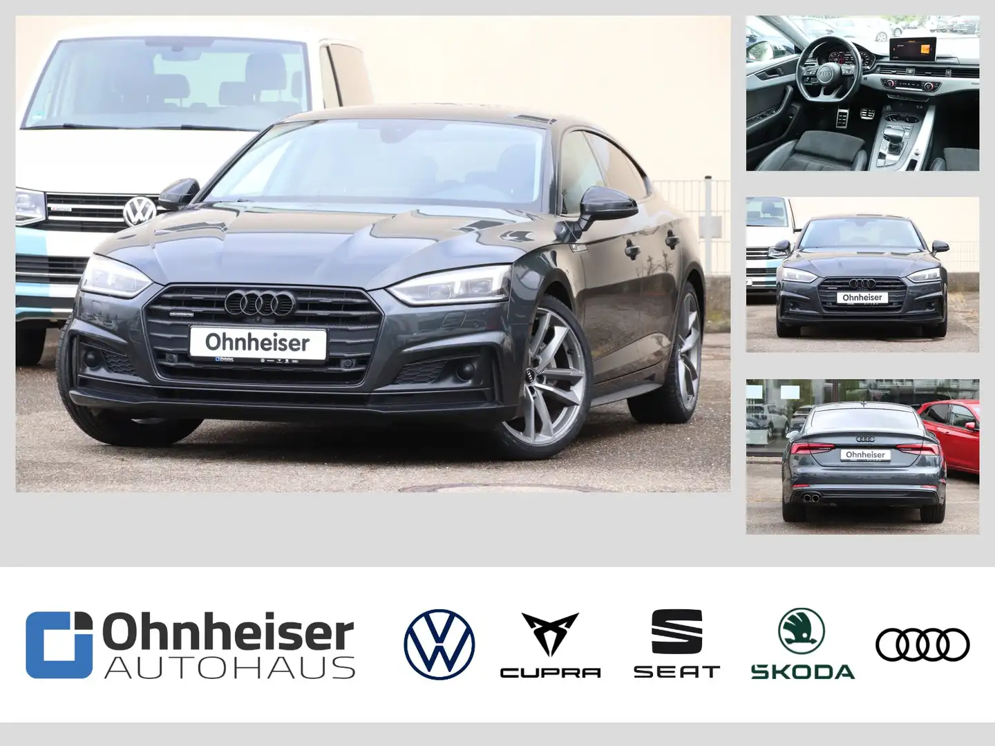 Audi A5 Sportback 2.0 TDI quattro sport S-Line BO*Matr Grau - 1