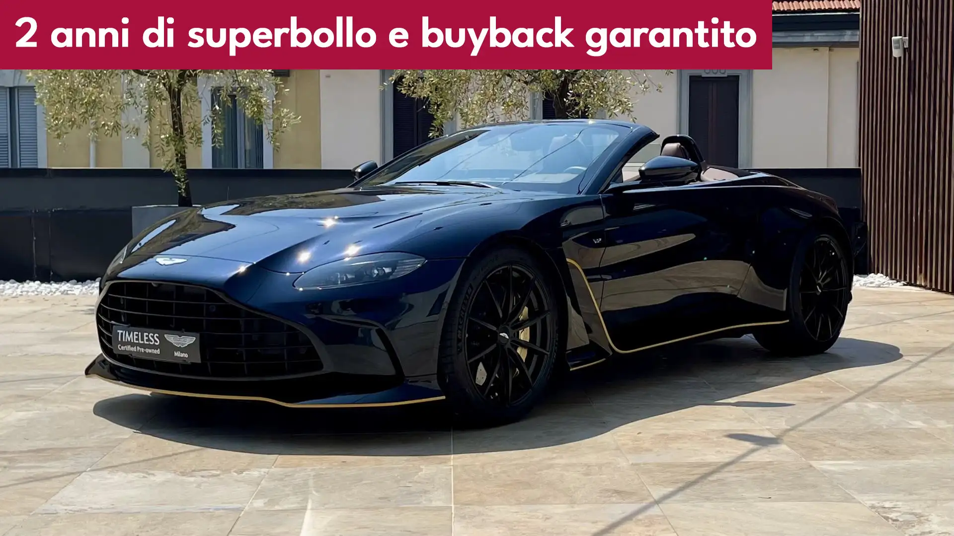 Aston Martin Vantage Roadster 5.2 V12 auto Blauw - 1