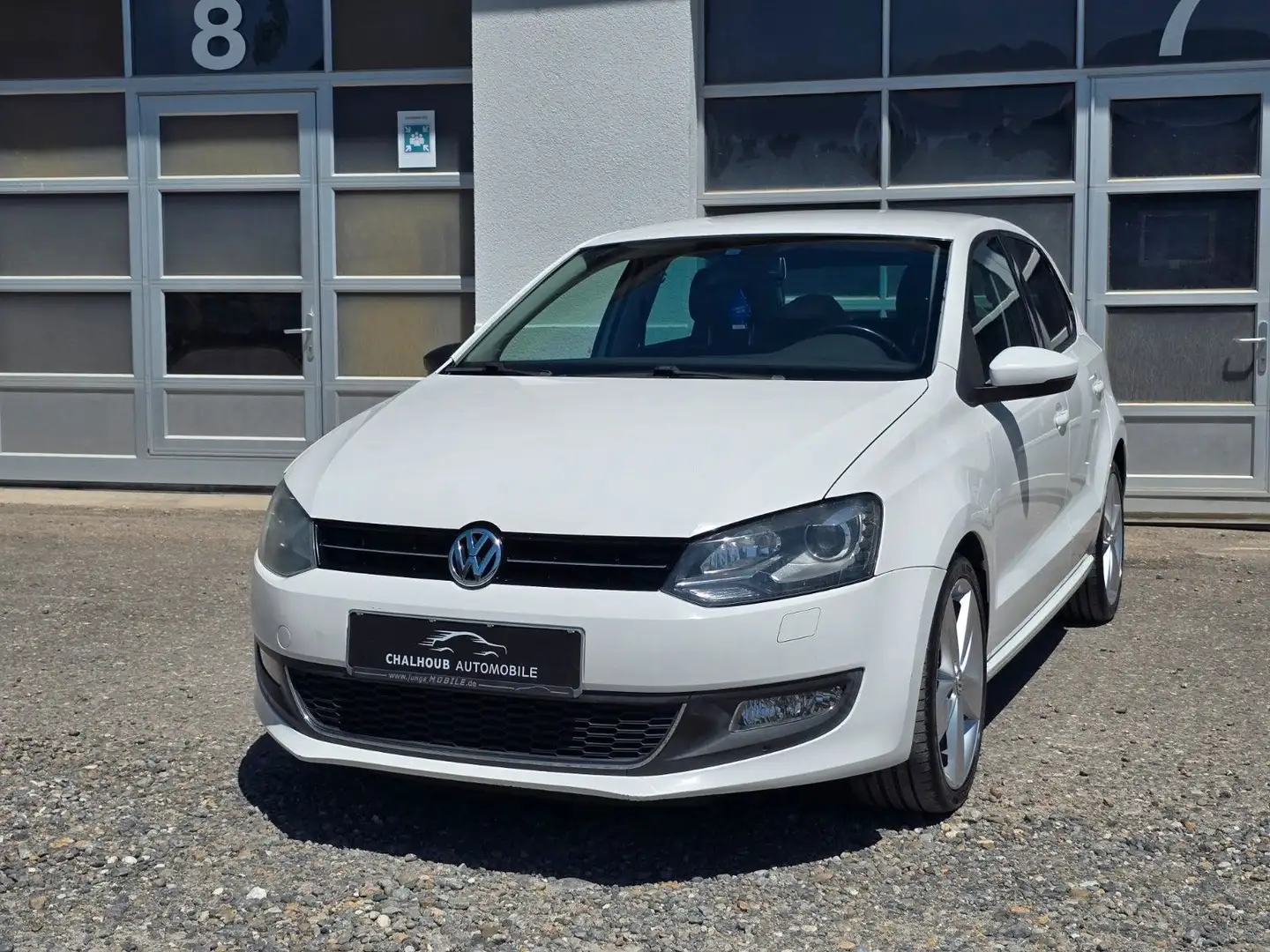 Volkswagen Polo V Highline*XENON*NAVI*TEILLEDER Bianco - 1
