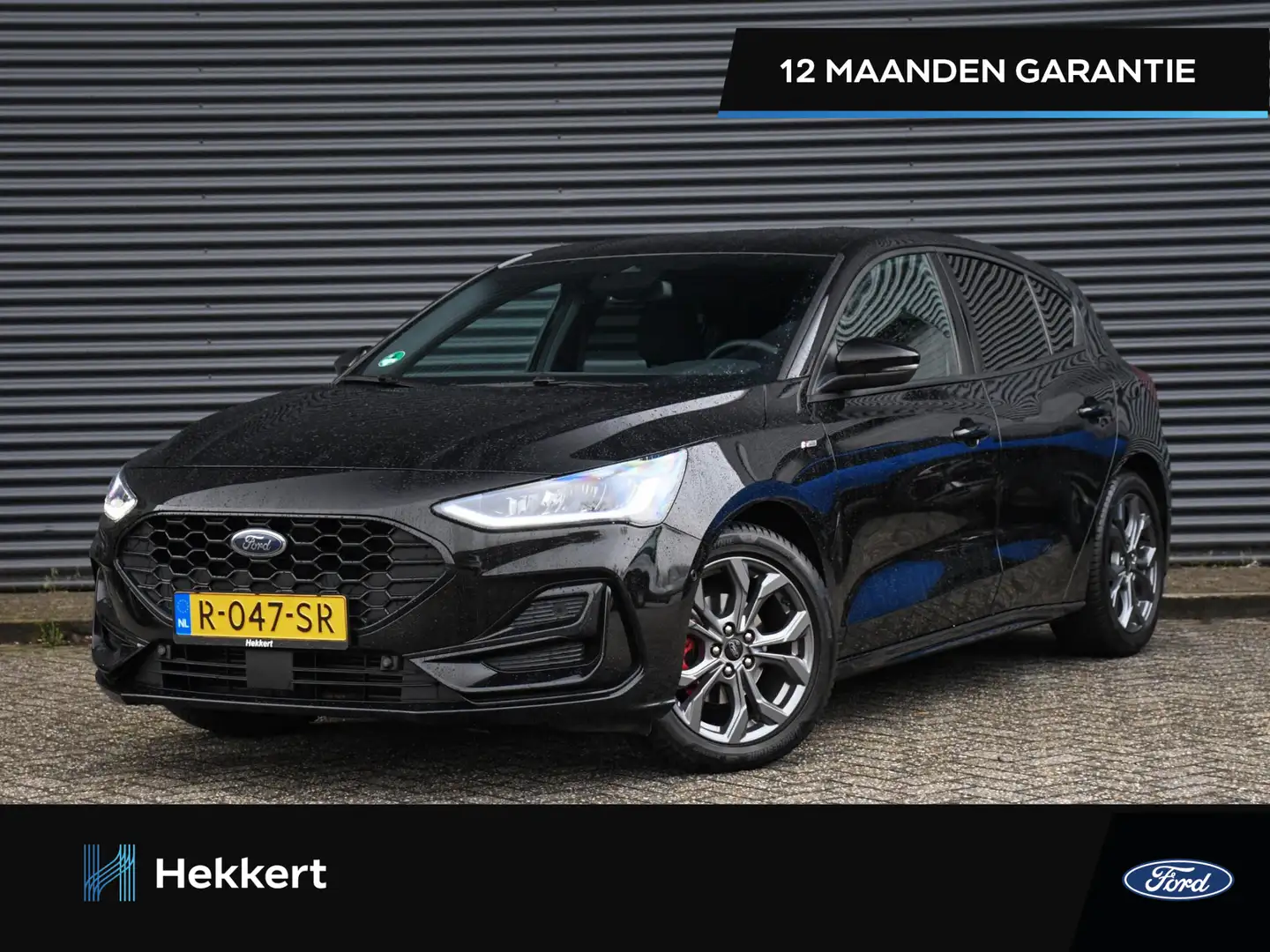 Ford Focus ST-Line 1.0 EcoBoost Hybrid 125pk NAVI | PDC + CAM Zwart - 1