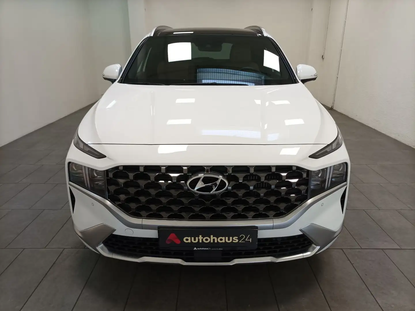 Hyundai SANTA FE 1.6 T-GDI 4WD|7Sitze|Navi|CAM|Pano Weiß - 2