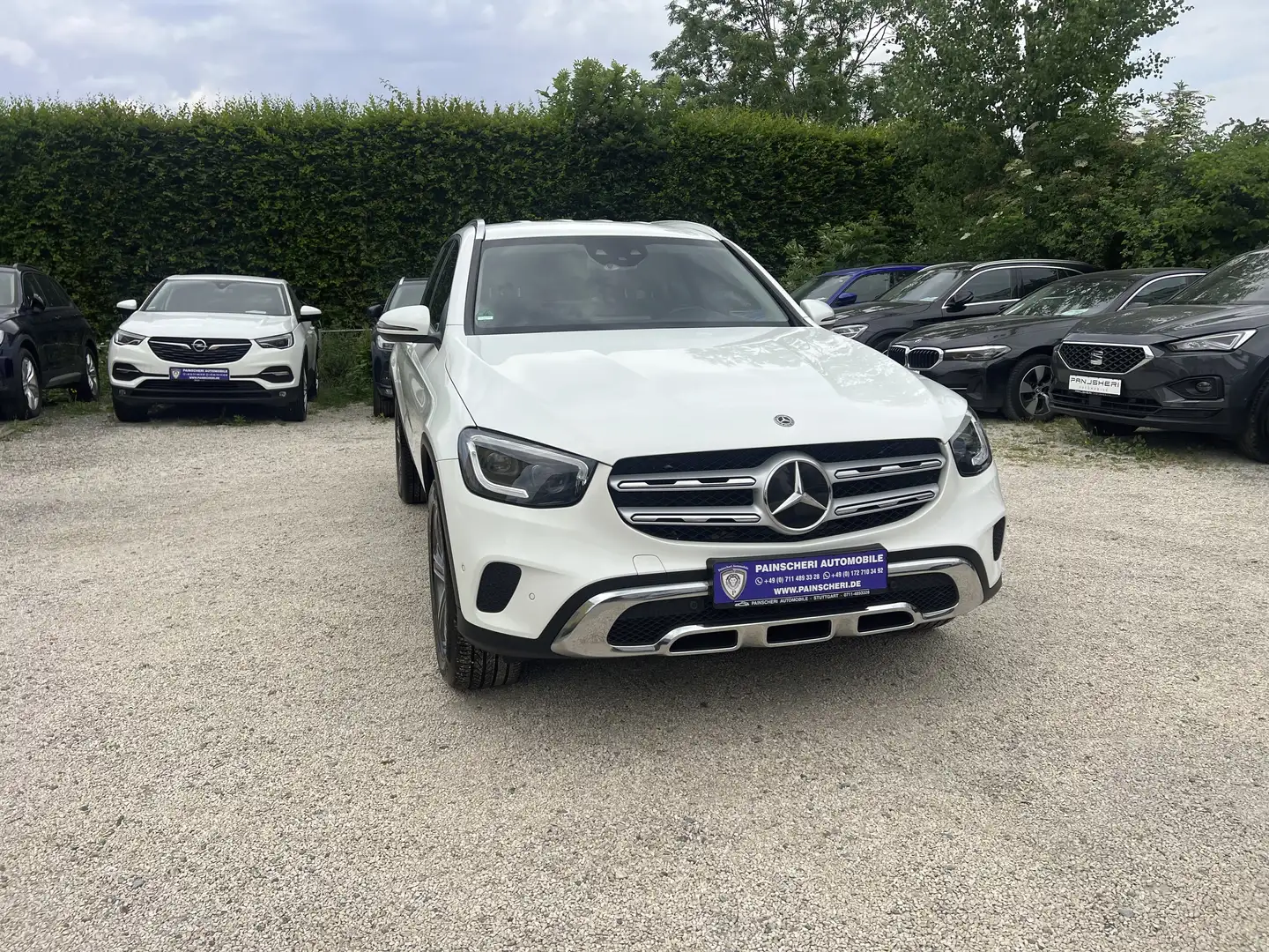 Mercedes-Benz GLC 400 d 4M AHK+HEAD-UP+MULTIBEAM+LEDER+KAMERA+TOTWINKEL Blanc - 1