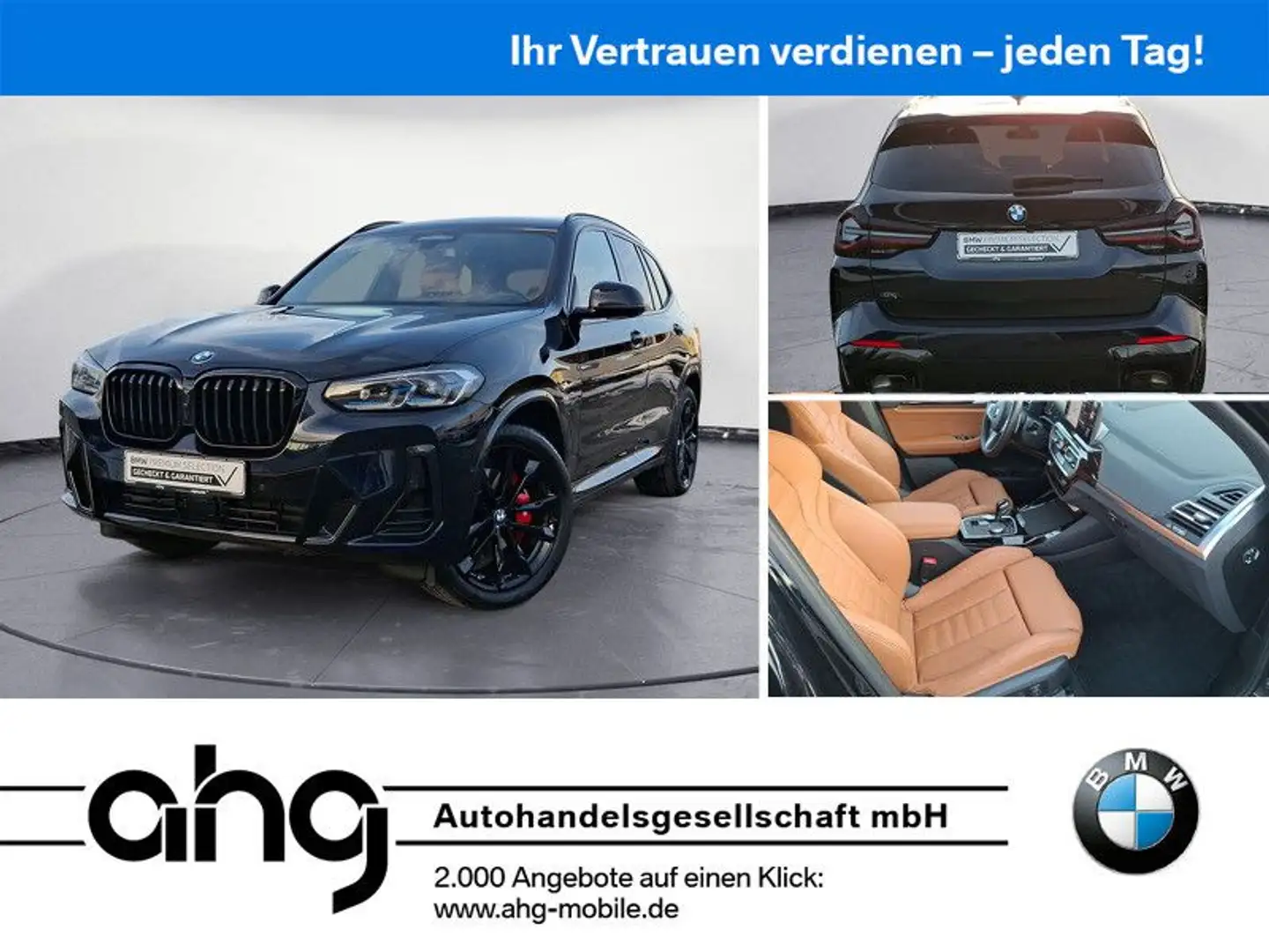 BMW X3 xDrive30i M Sport ACC AHK 360° Pano Laser Schwarz - 1