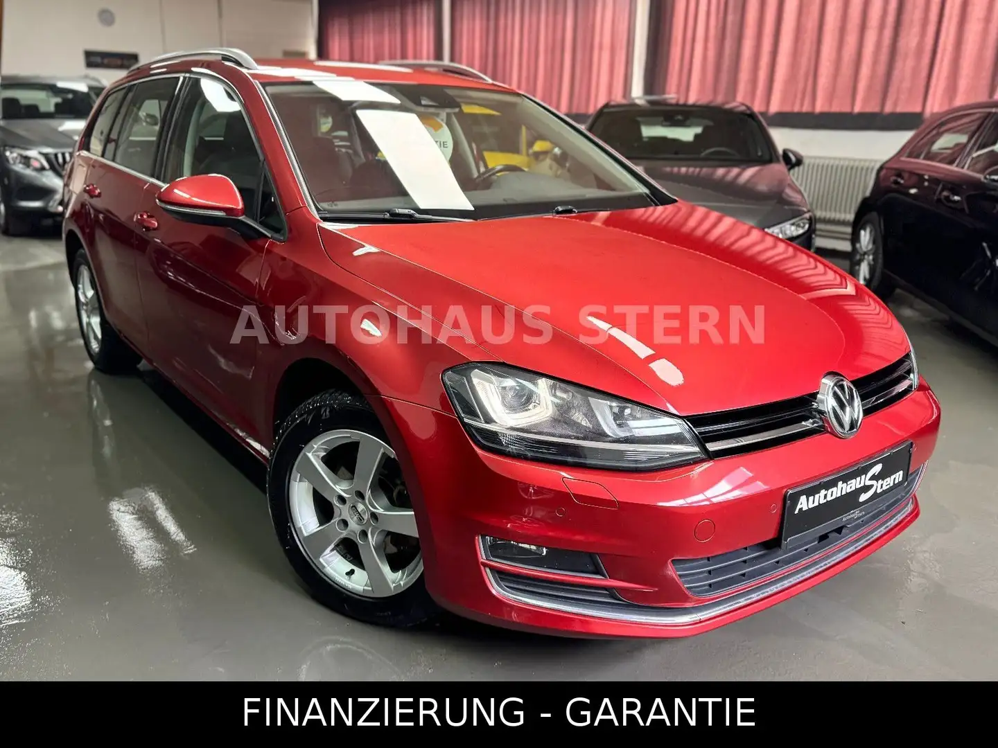 Volkswagen Golf VII 2.0 TDI Variant 8xReifen ACC Spur Bi-Xe Rouge - 1