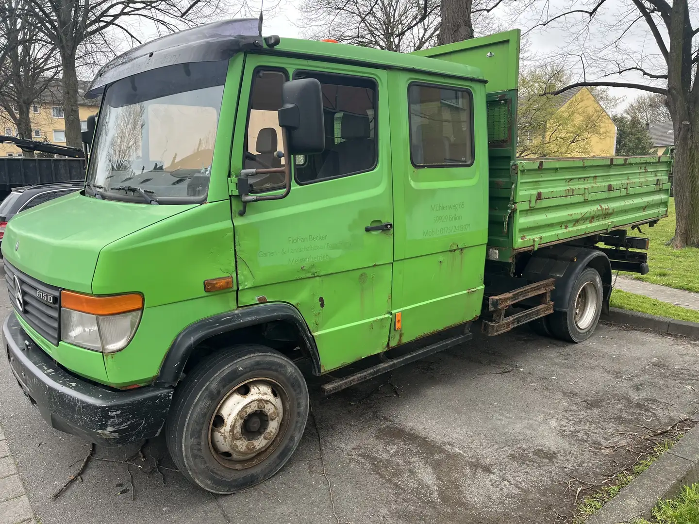 Mercedes-Benz Vario Vario 815 D.Miller drei seiten Kipper Grün - 2