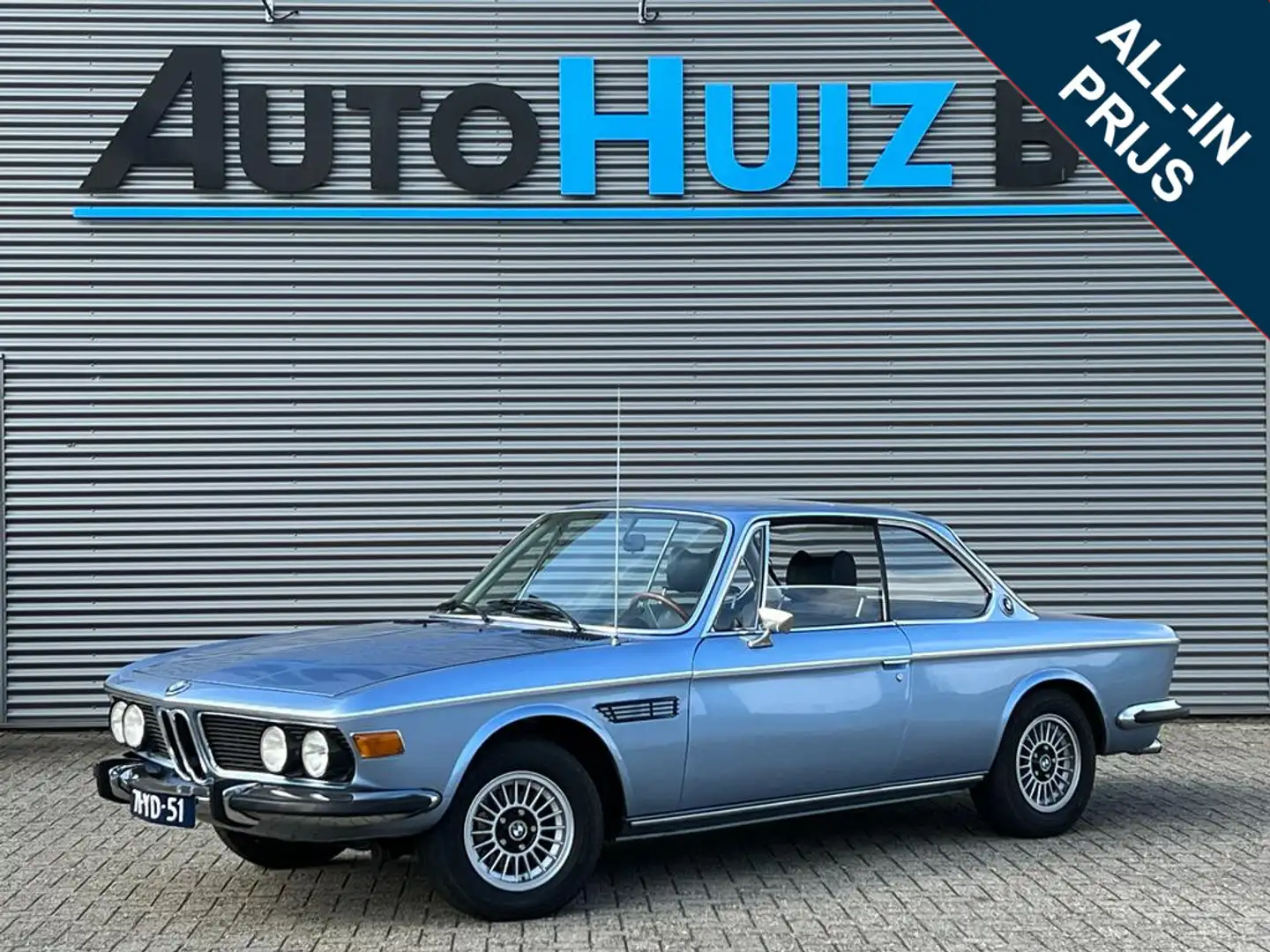 BMW 3.0 CS coupé Automaat Fjord Blau Sharknose geresta Blauw - 1