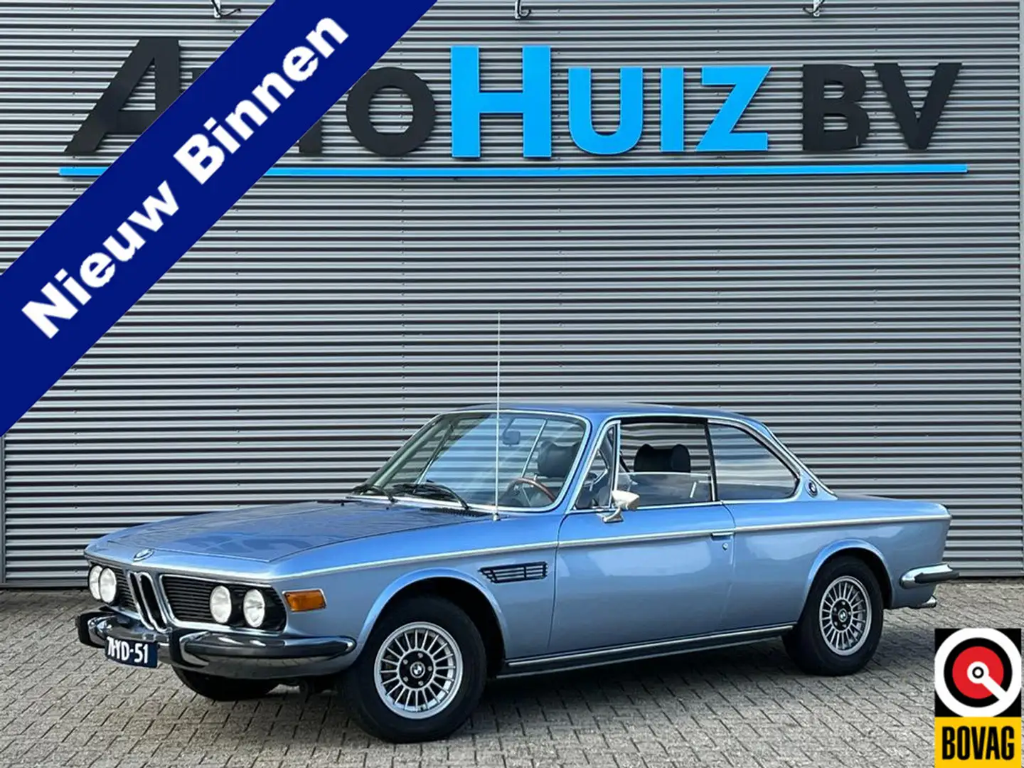 BMW 3.0 CS coupé Automaat Fjord Blau Sharknose geresta Blauw - 1