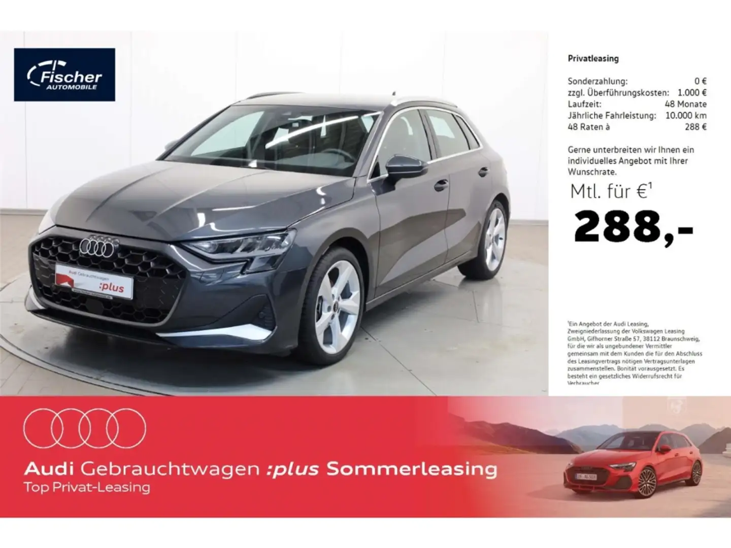 Audi A3 Sportback 35 TFSI advanced Grau - 1