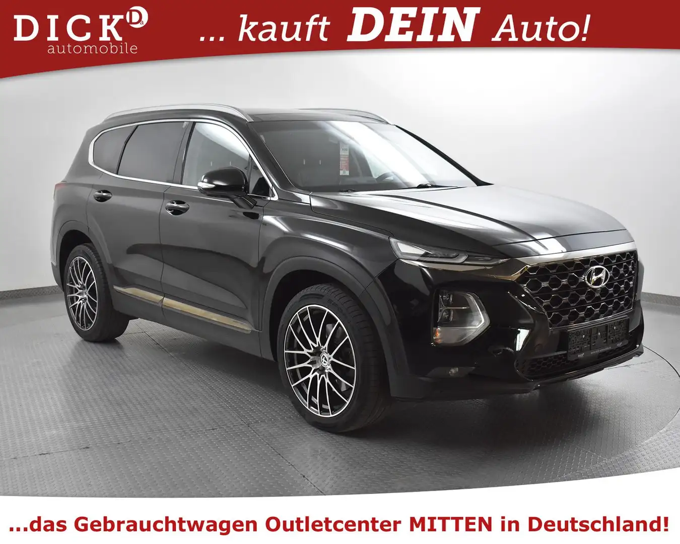 Hyundai SANTA FE 2.2d 4WD Premium PANO+MEMO+360+20"+VOLL Noir - 1