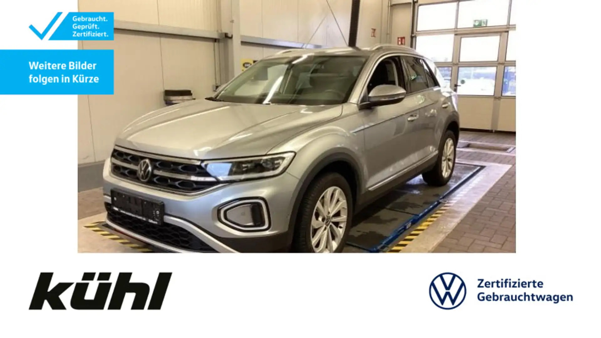 Volkswagen T-Roc 1.0 TSI Style LED+/ACC/Kamera/App/Navi Silber - 1