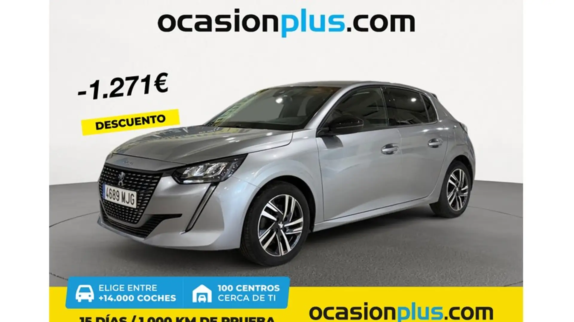 Peugeot 208 1.2 Puretech S&S Allure 100 Gris - 1