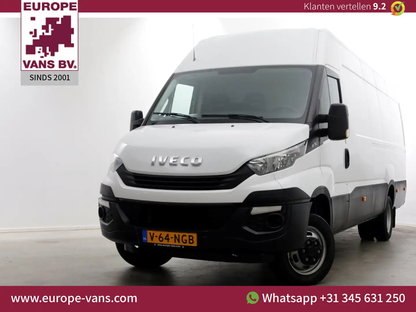 Iveco Daily 35C15 3.0 150pk L4H2 Dubbel Lucht Airco/Trekhaak 3 Blanco - 1