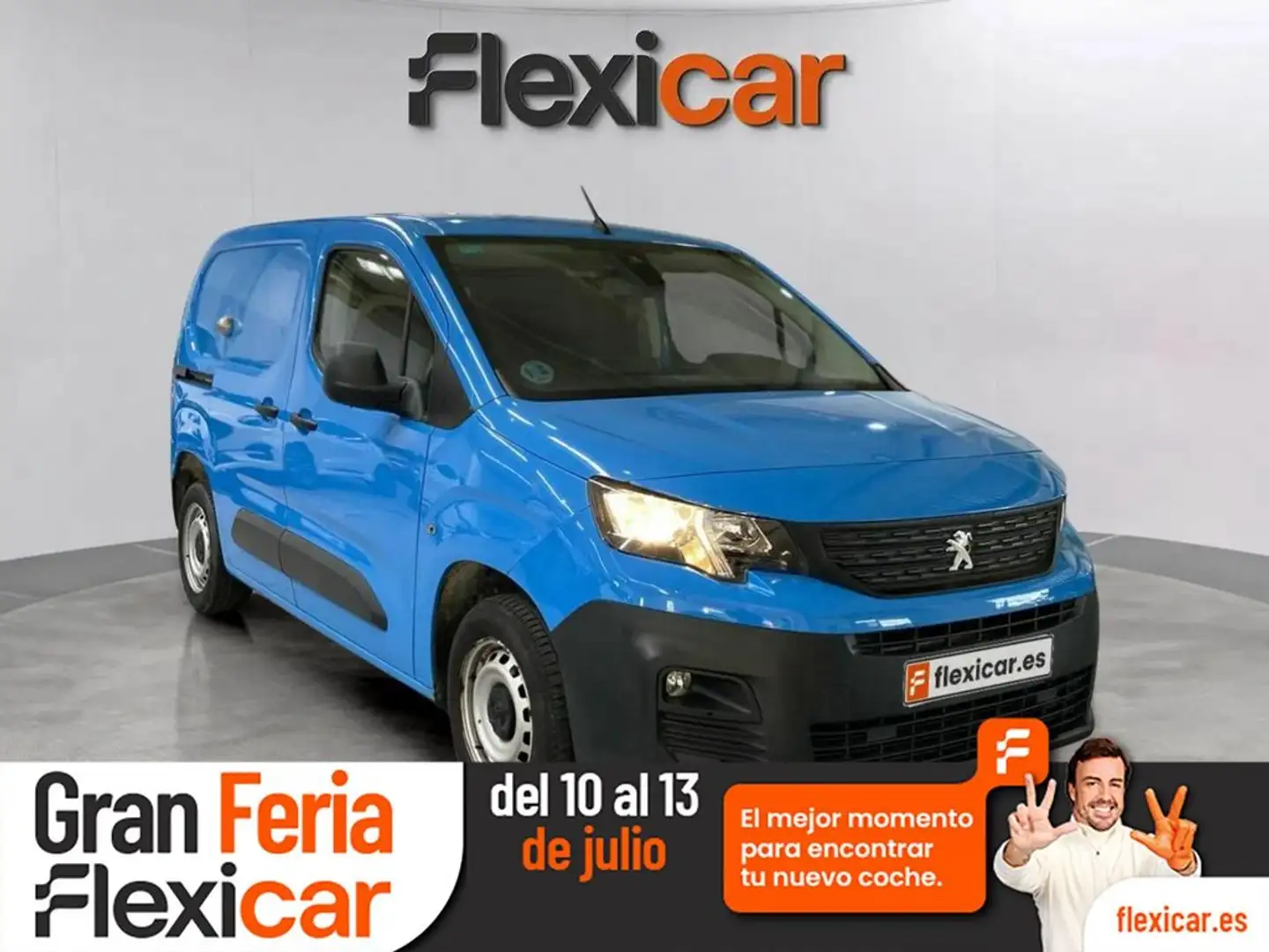 Peugeot Partner Furgón Diesel 1.6BlueHDI Premium Standard 600kg 7 Azul - 1