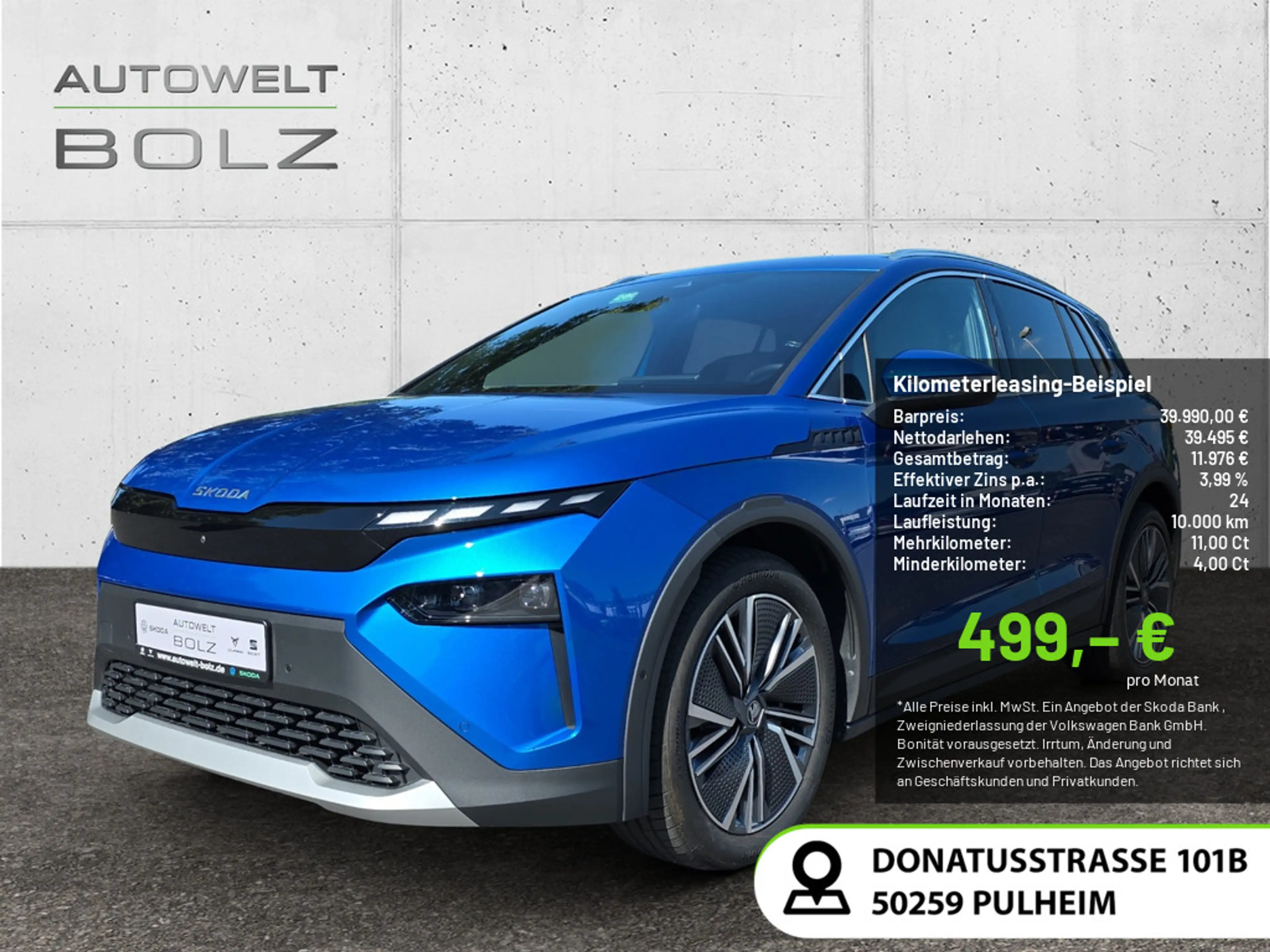 Skoda Elroq 85 Lodge SHZ ACC HUD LED NAVI AHK 360°