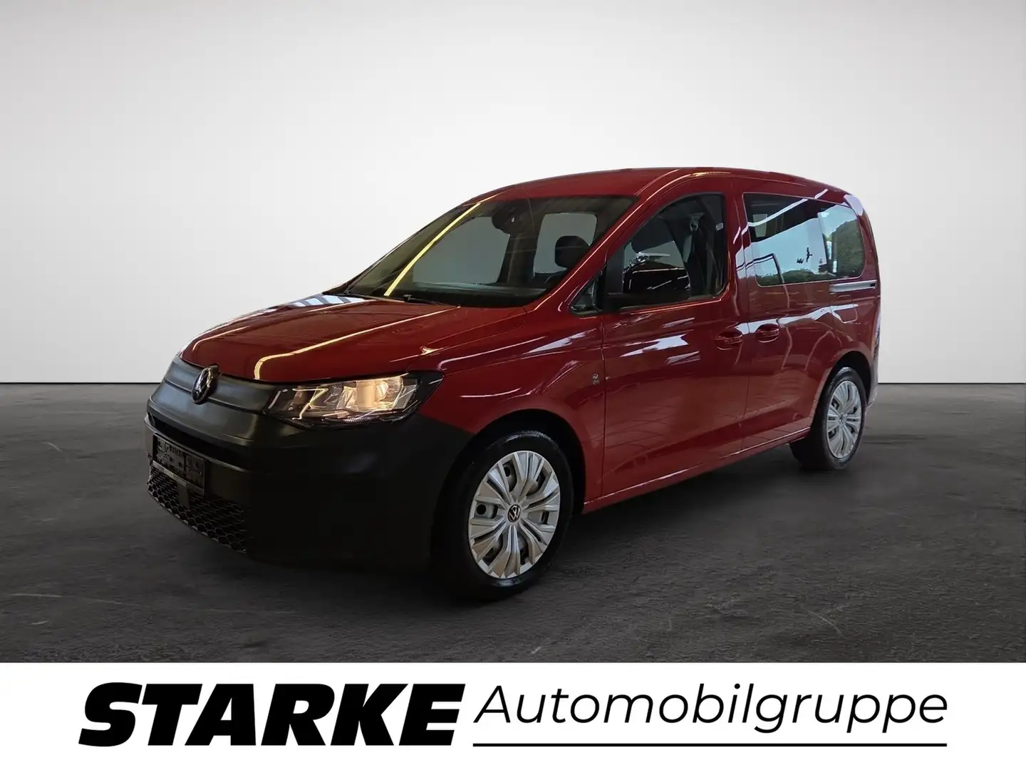 Volkswagen Caddy Kombi 2.0 TDI Basis 7-Sitzer Navi DAB Klima PDC Rot - 2
