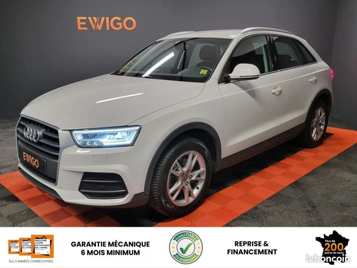 Audi Q3 2.0 TDI 150ch AMBIENTE QUATTRO BVA7 + Sièges chauffants Blanc - 1