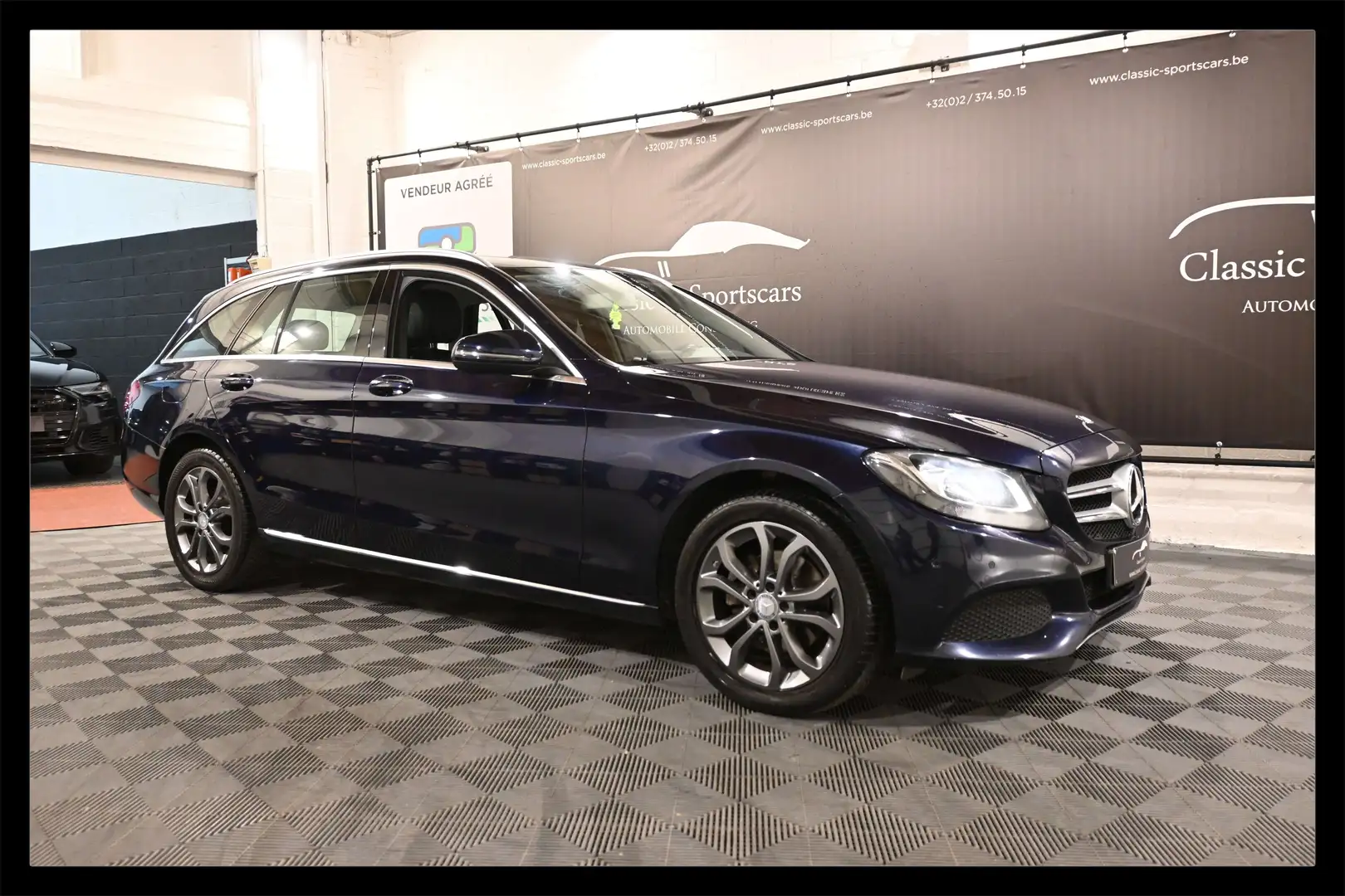 Mercedes-Benz C 180 C 180d BREAK AUTO / BURMESTER / GPS NAVI / CUIR Bleu - 1