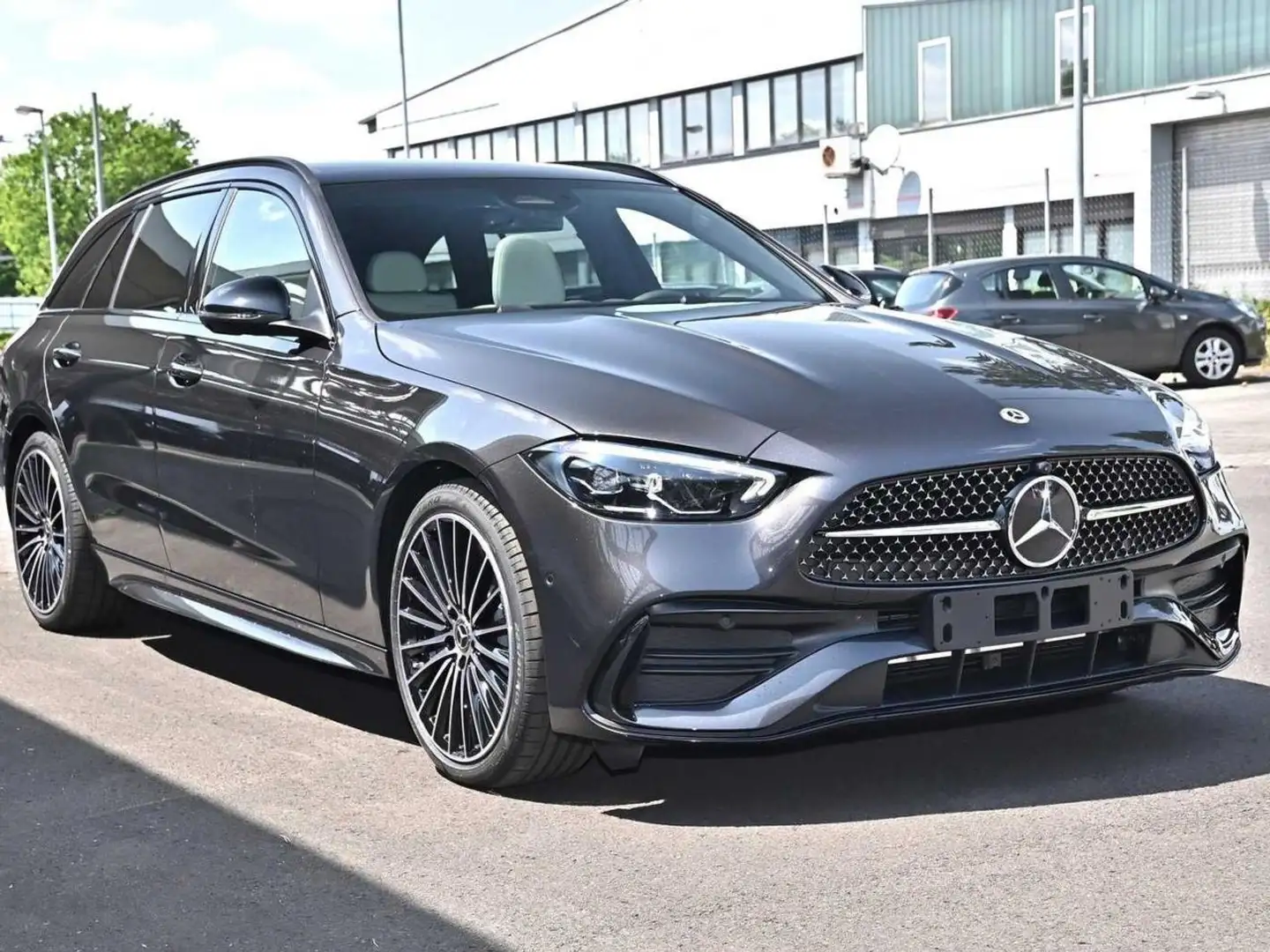 Mercedes-Benz C 220 d T-Modell AMG Night Panorama AHK Memory Gris - 2
