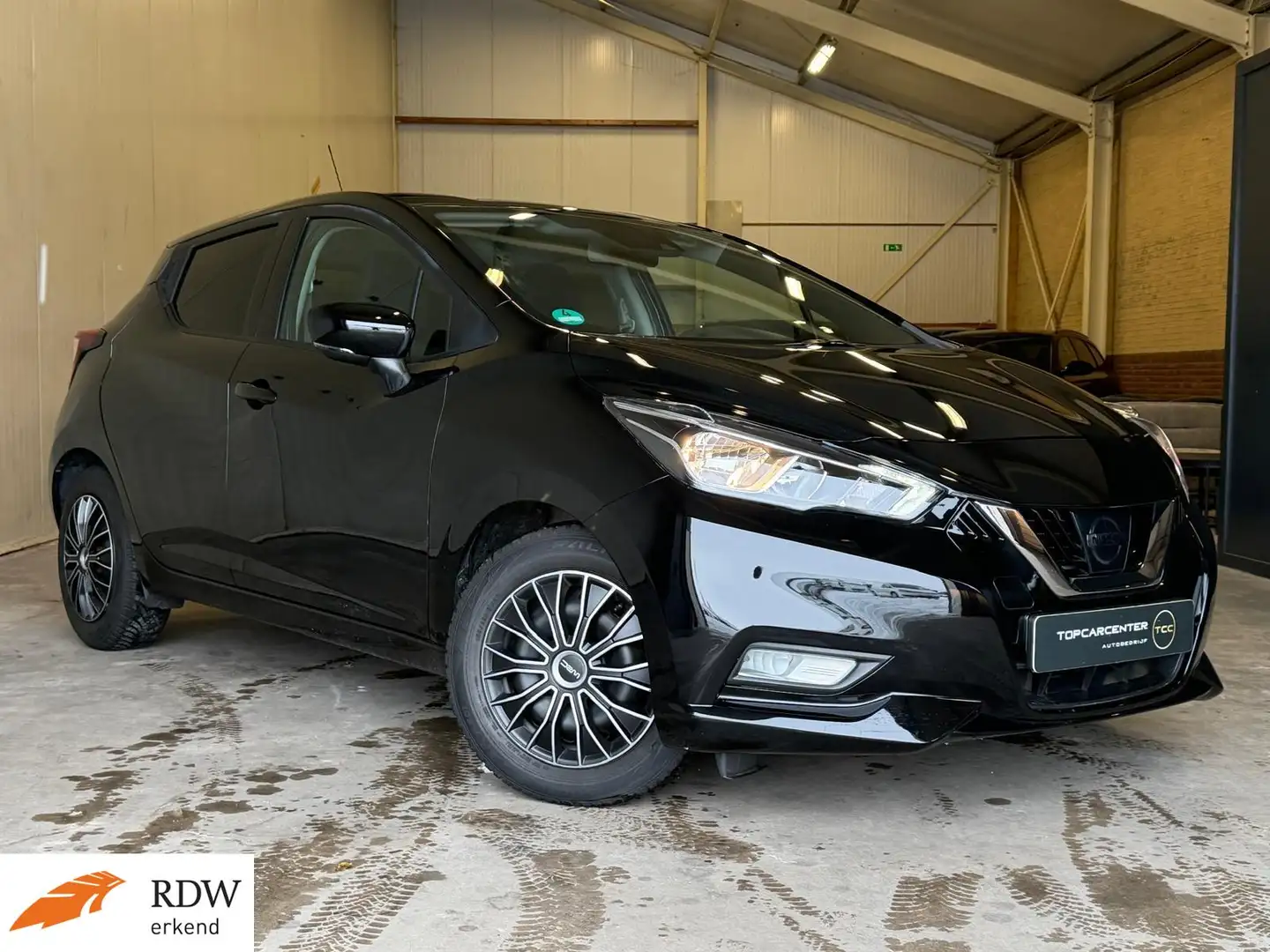Nissan Micra 1.0L Acenta/STOELV/PARKS/CAMERA/CRUISE/APK Schwarz - 1