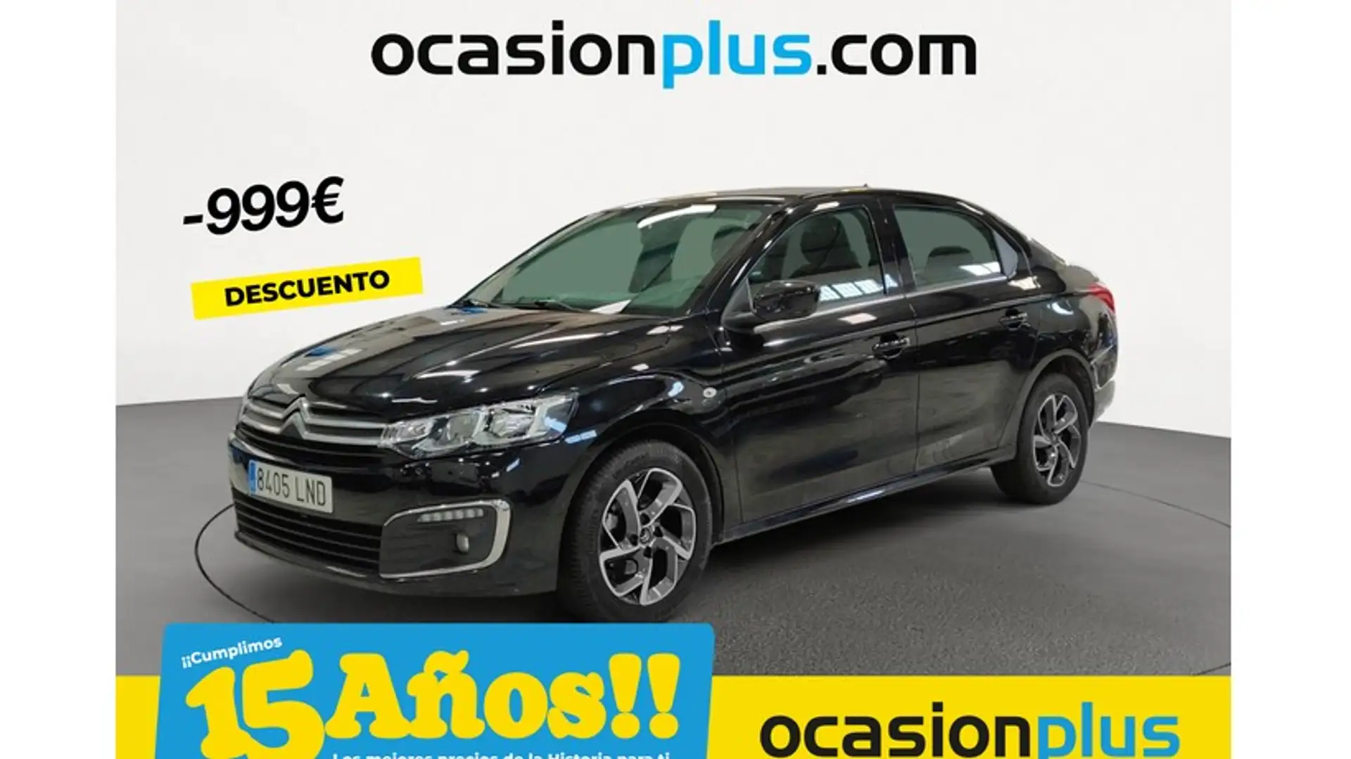 Citroen C-Elysée 1.5BlueHDi S&S Shine 100 Zwart - 1