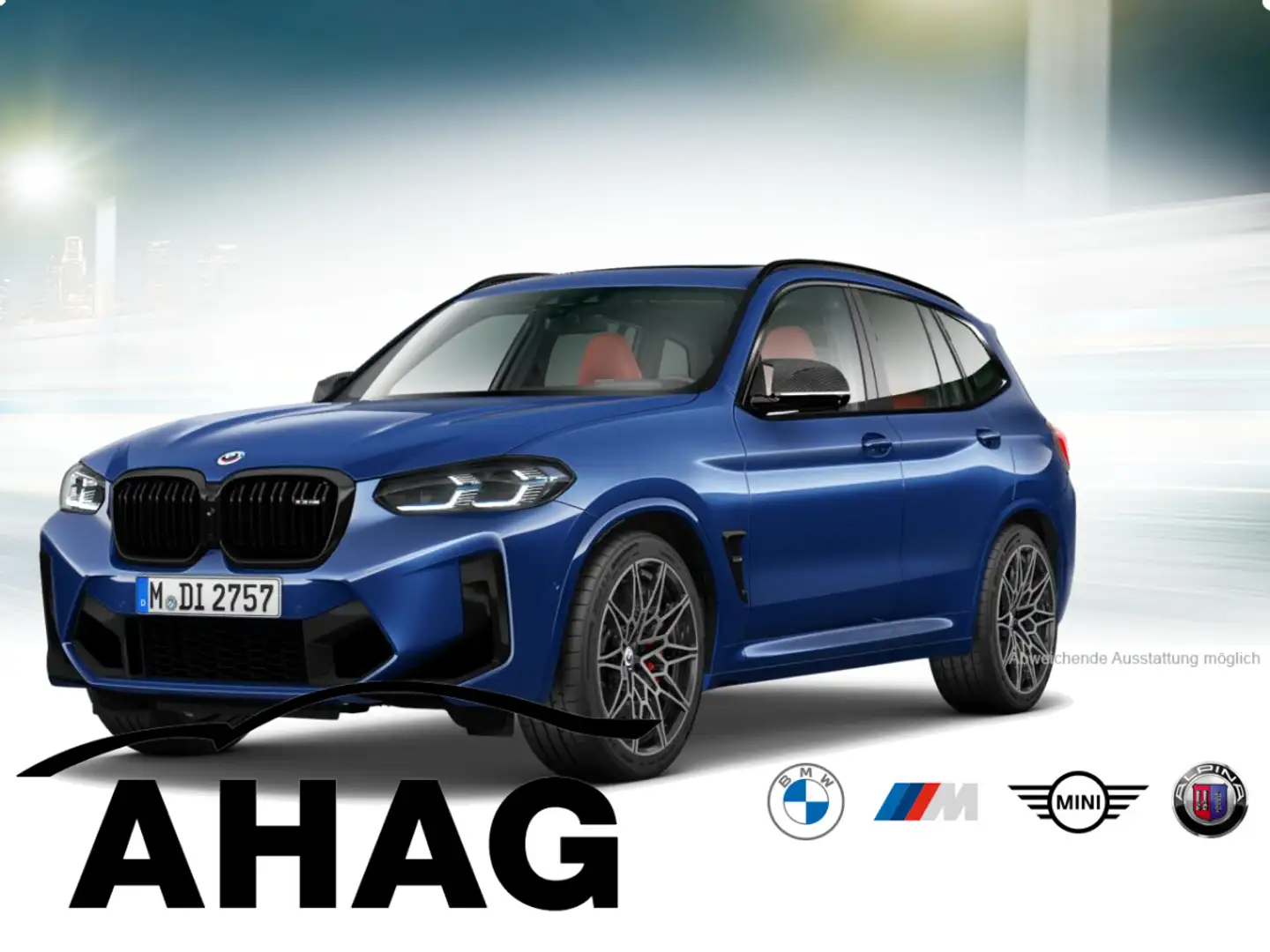 BMW X3 M COMPETITION AT Competition Paket Panorama Blau - 1