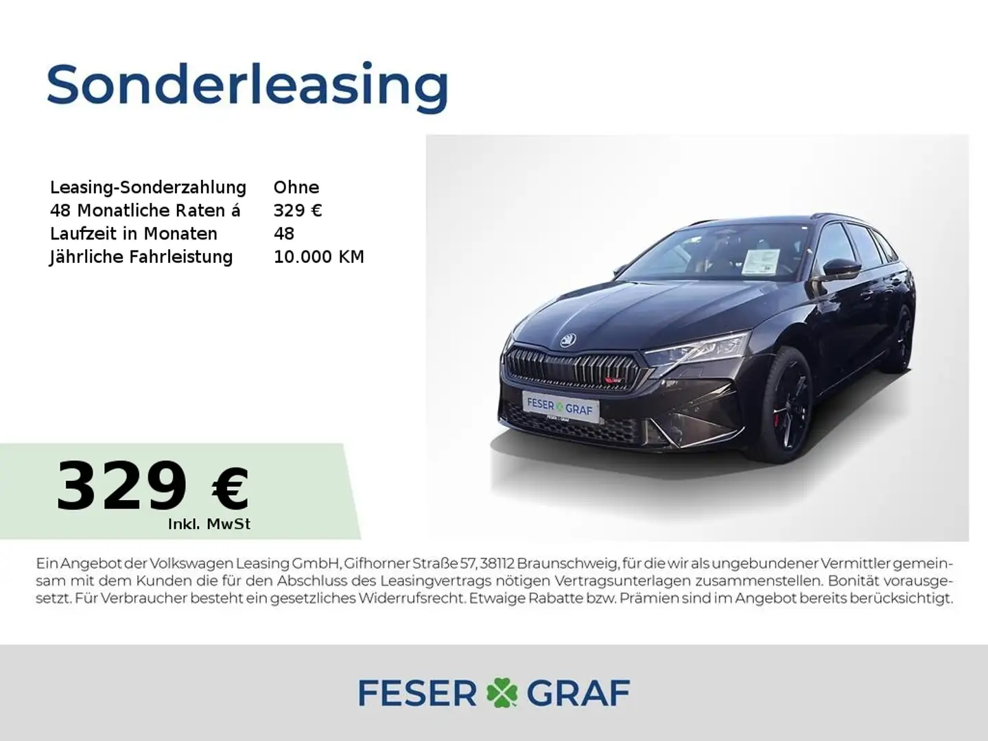 Skoda Octavia RS 2,0 TSI DSG - AHK,SHZ,NAVI,KAMERA Schwarz - 1