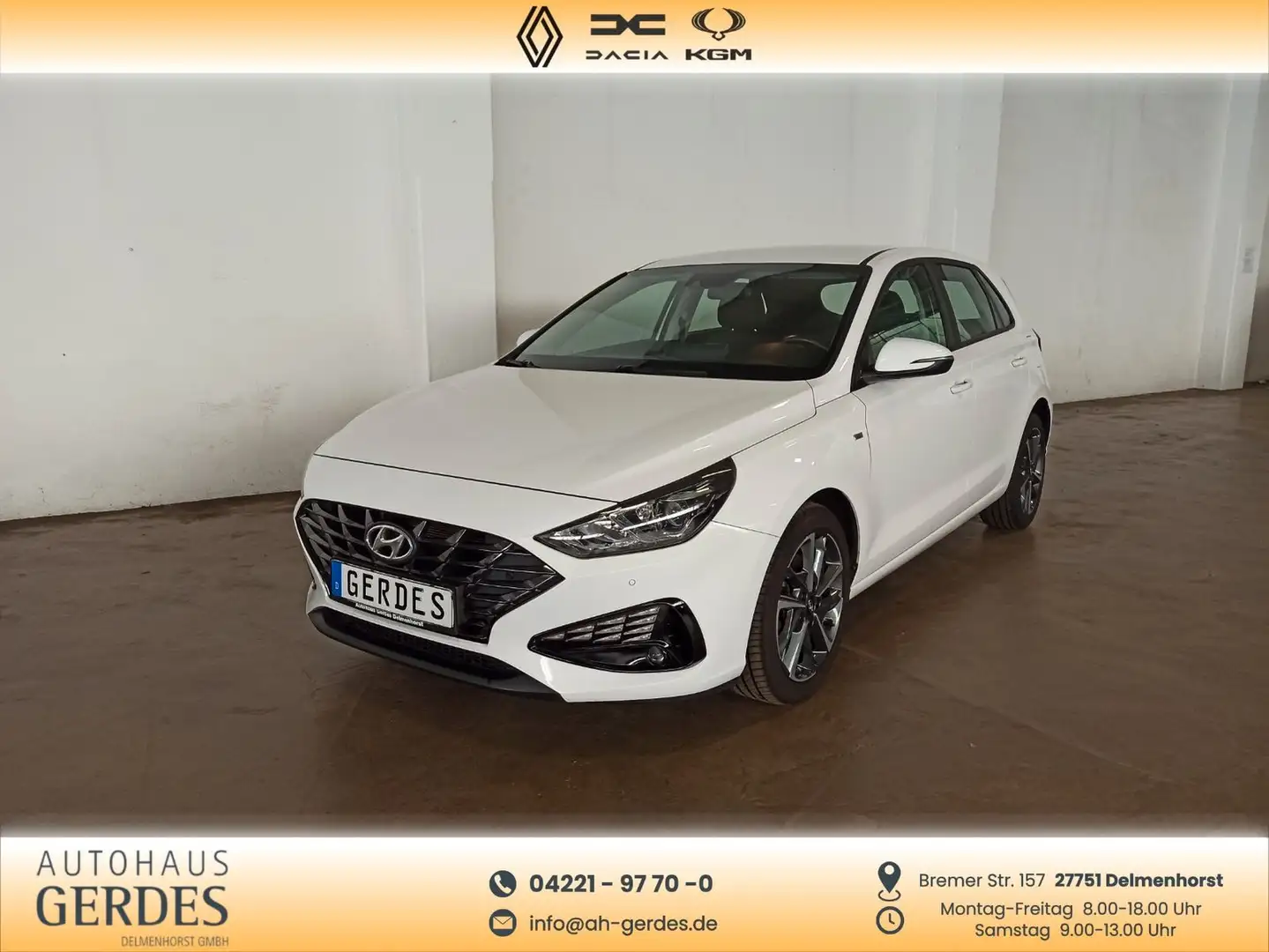 Hyundai i30 Trend Mild-Hybrid "Garantie bis 05/2028" Blanc - 1